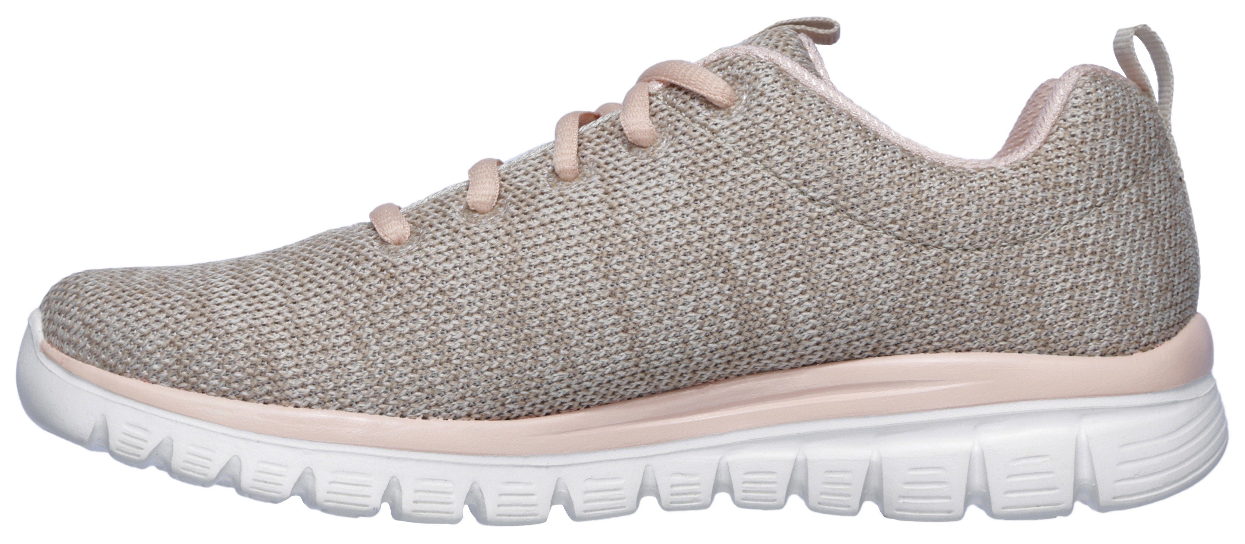 Skechers Graceful - Twisted Fortune Sneaker Freizeitschuh, Halbschuh, Schnürschuh mit Memory Foam