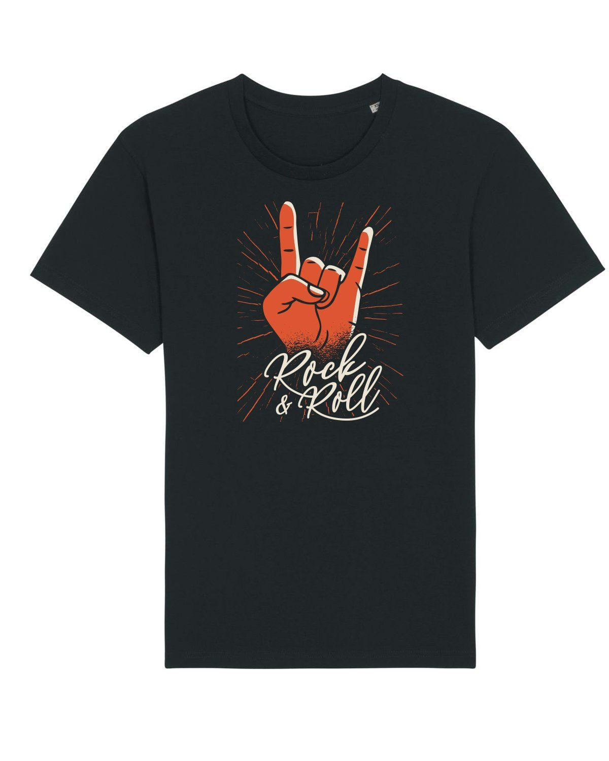wat? Apparel Print-Shirt Rock'n'Roll (1-tlg) schwarz
