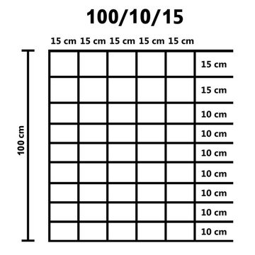 vidaXL Gartenzaun Gartenzaun Verzinkter Stahl 50x1 m Silbern, (1-St)