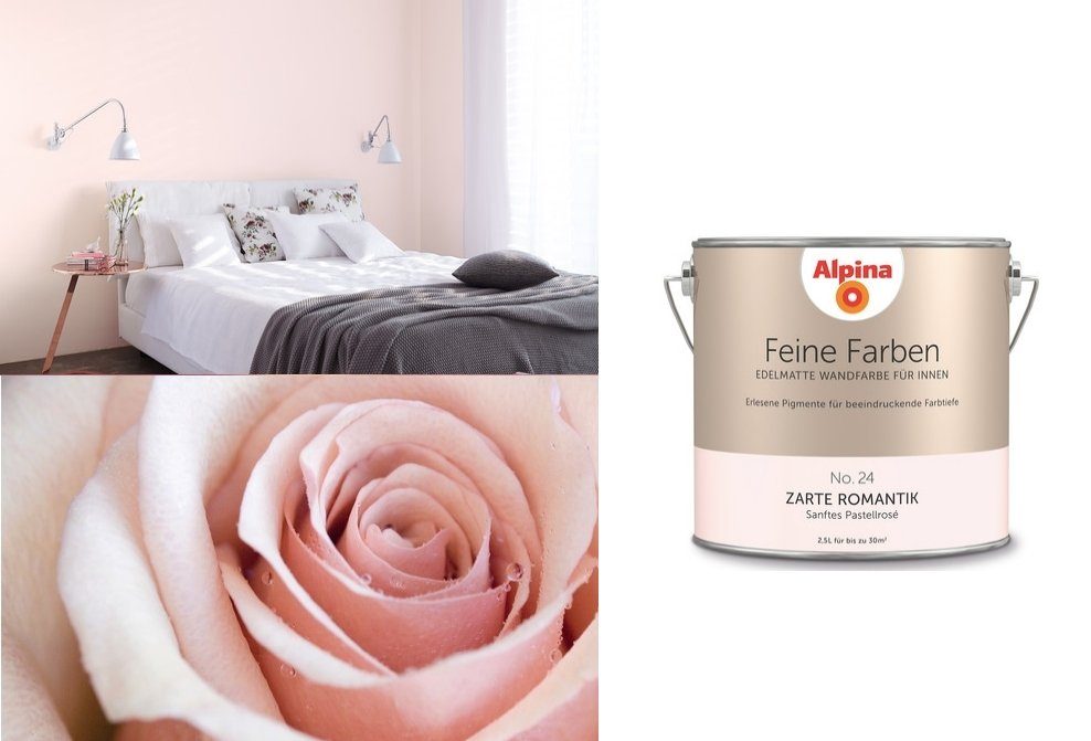 *Alpina* Wand- und Deckenfarbe Feine Farben 2,5 Liter No.24 ZARTE ROMANTIK