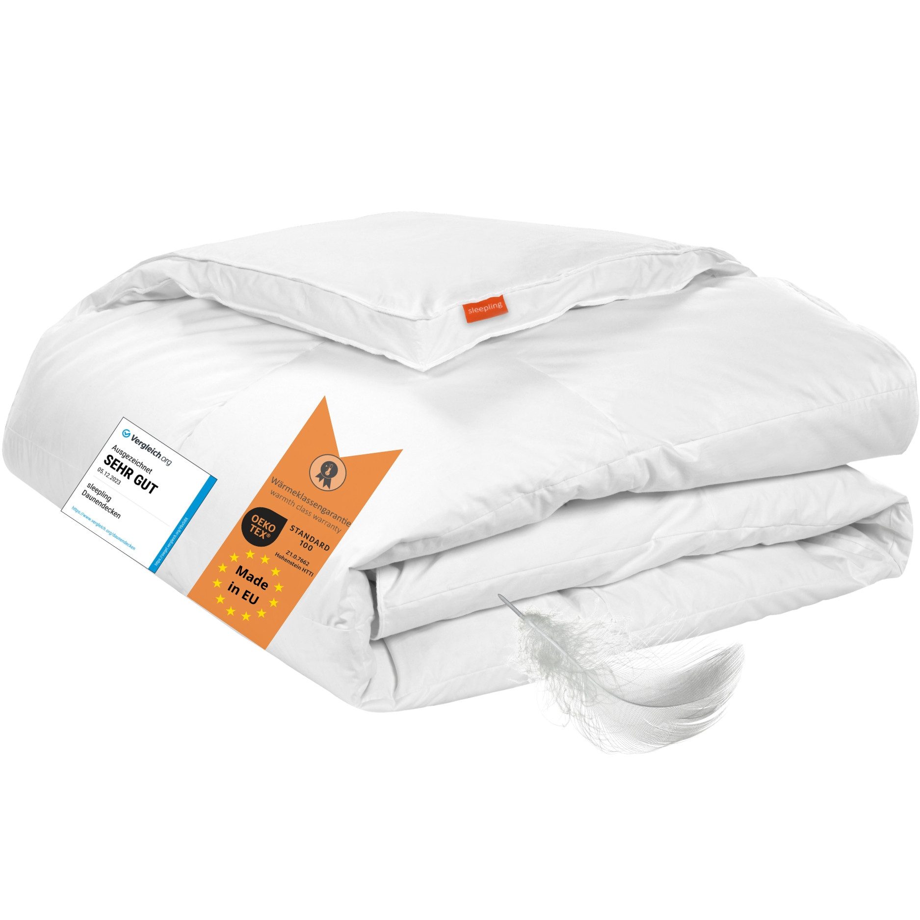 sleepling Daunenbettdecke Komfort, 135x200 cm, 155x220 cm, weitere Größen u günstig online kaufen