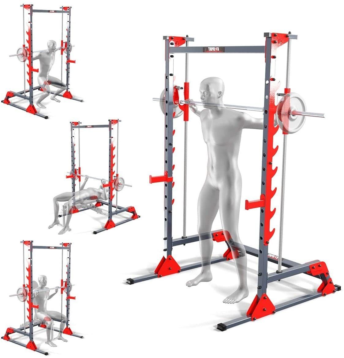 K-SPORT Kraftstation SMITH MACHINE bis 200kg belastbar, (Multipresse, geführte Bewegung der Hantelstange), Made in EU!