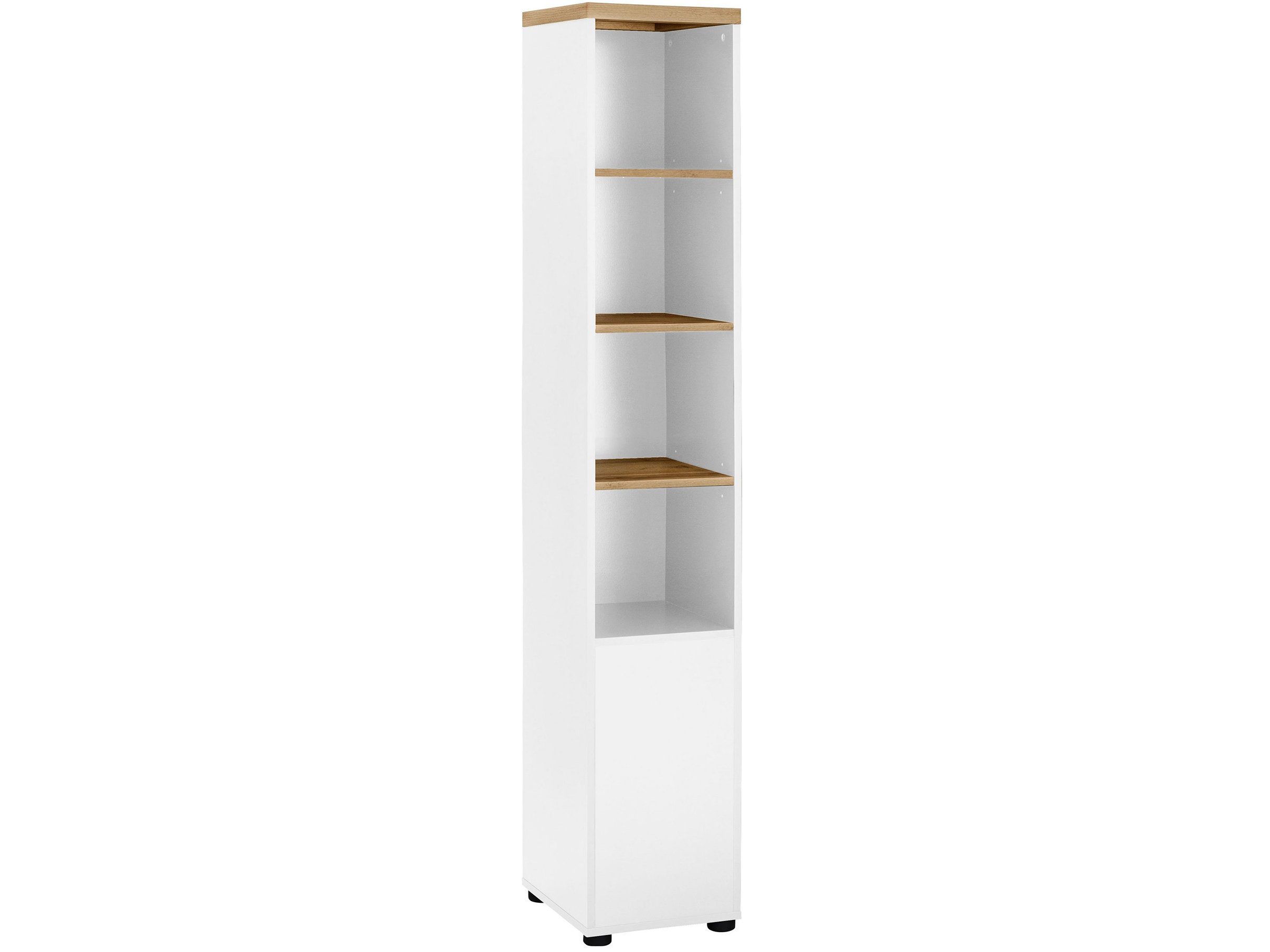 loft24 Hochschrank Robin Schrank, 1 Tür, Push-to-open, Badezimmerschrank, Badmöbel