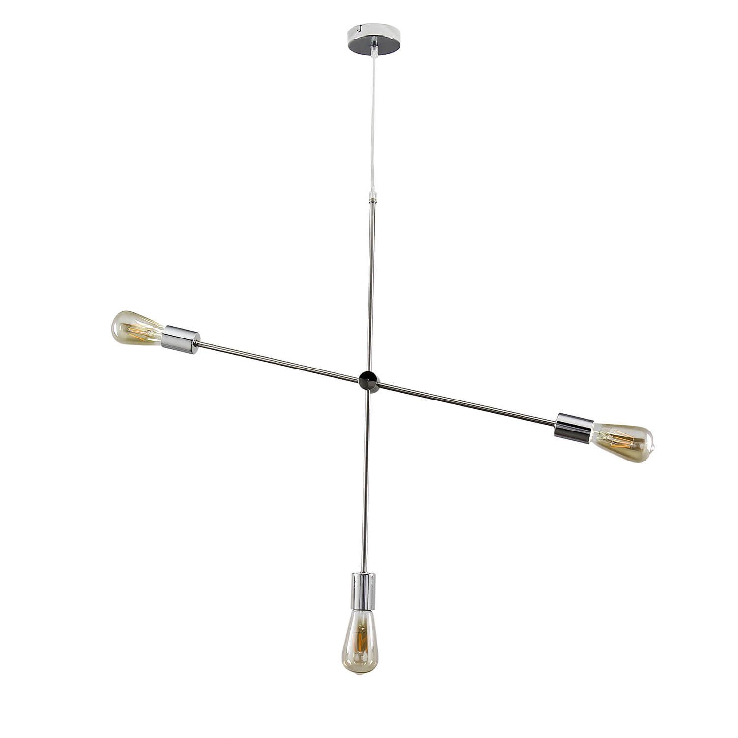 Licht-Erlebnisse Deckenleuchte COREY, ohne Leuchtmittel, Deckenlampe verstellbar E27 Metall Retro Design Wohnzimmer Esszimmer