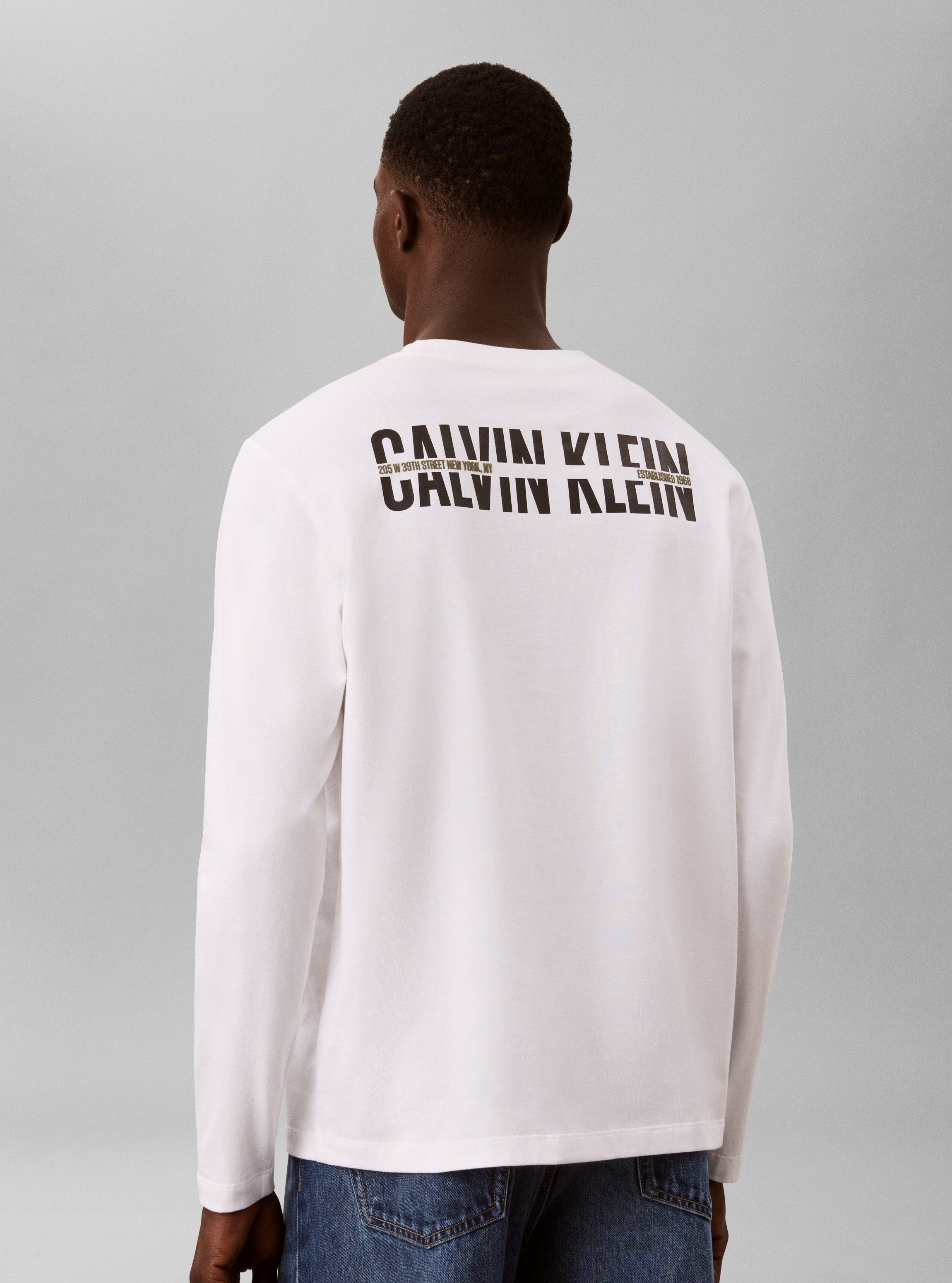 Calvin Klein Jeans Langarmshirt EASY 20S RETRO CALVIN BACK Regular fit mit Markenprint – Bild 3 von 5