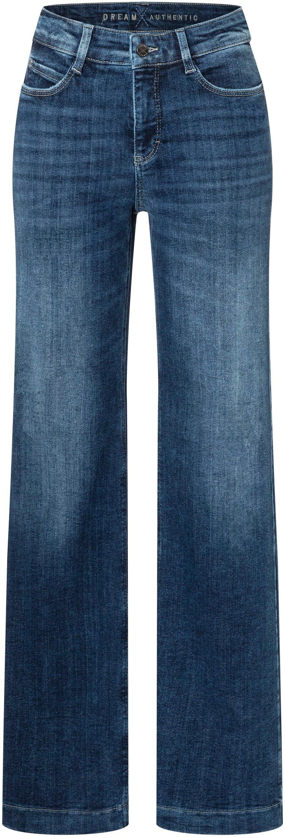 mit Jeans Wide authentic Weite Dream wash Shaping-Effekt formendem authentic MAC cobalt