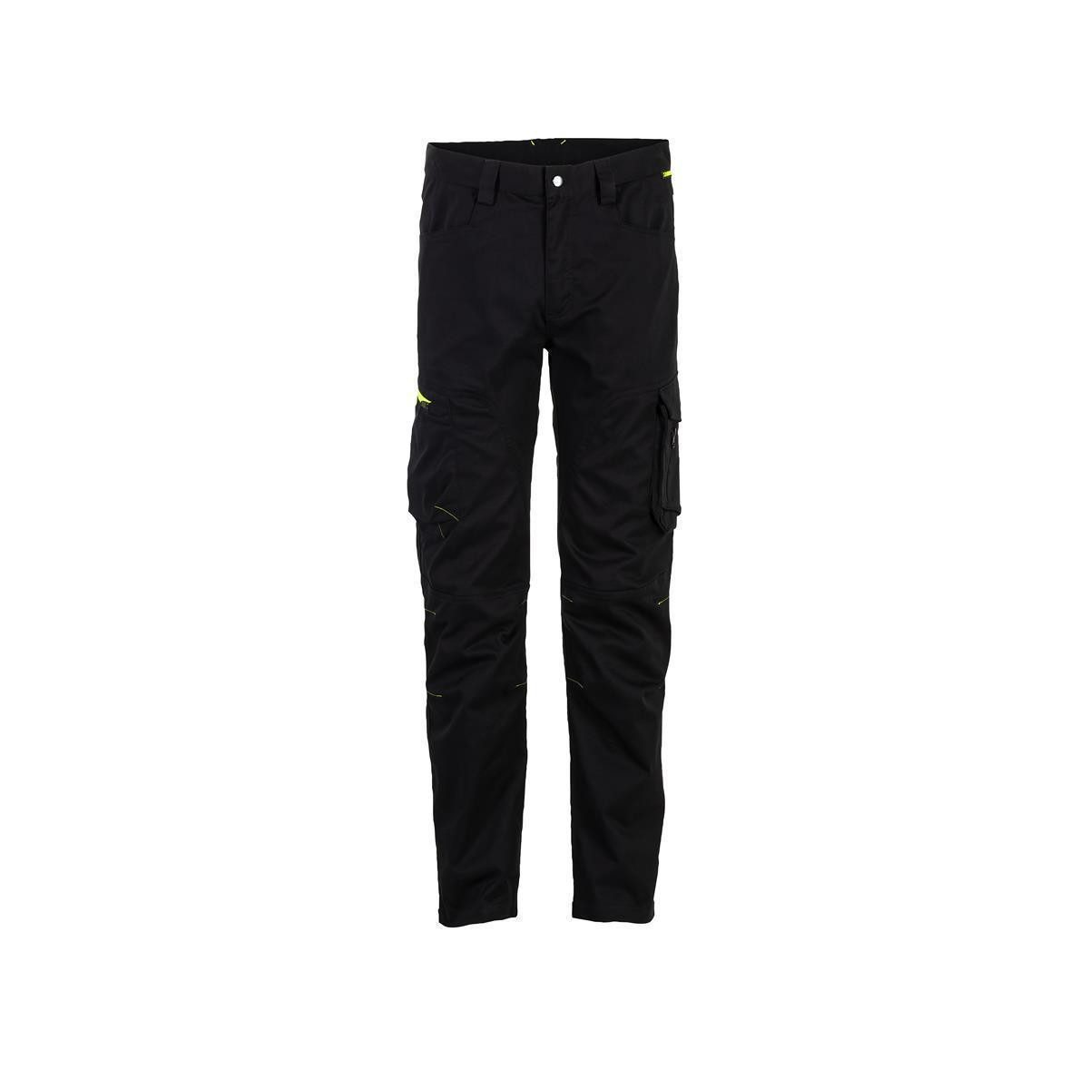 Planam Arbeitsbundhose PLANAM Herren Bundhose STRETCHLINE Reflexstreifen Schwarz