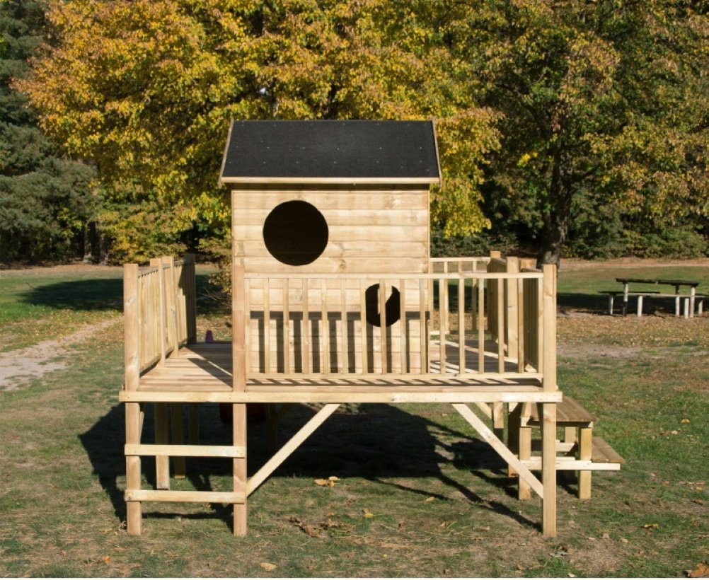 bv-vertrieb Spielhaus Kinderspielhaus Spielhaus Holz-Gartenhaus Spielhütte Holz - (3994)