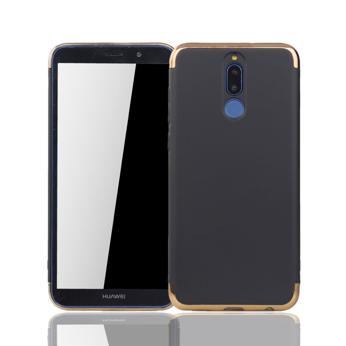 König Design Handyhülle Huawei Mate 10 Lite, Huawei Mate 10 Lite Handyhülle Backcover Schwarz