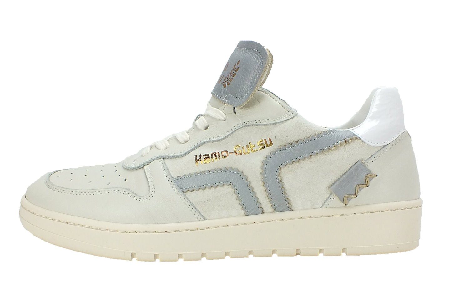 Kamo-Gutsu Damen Leder Halbschuhe modisch Sneaker Wechselfussbett