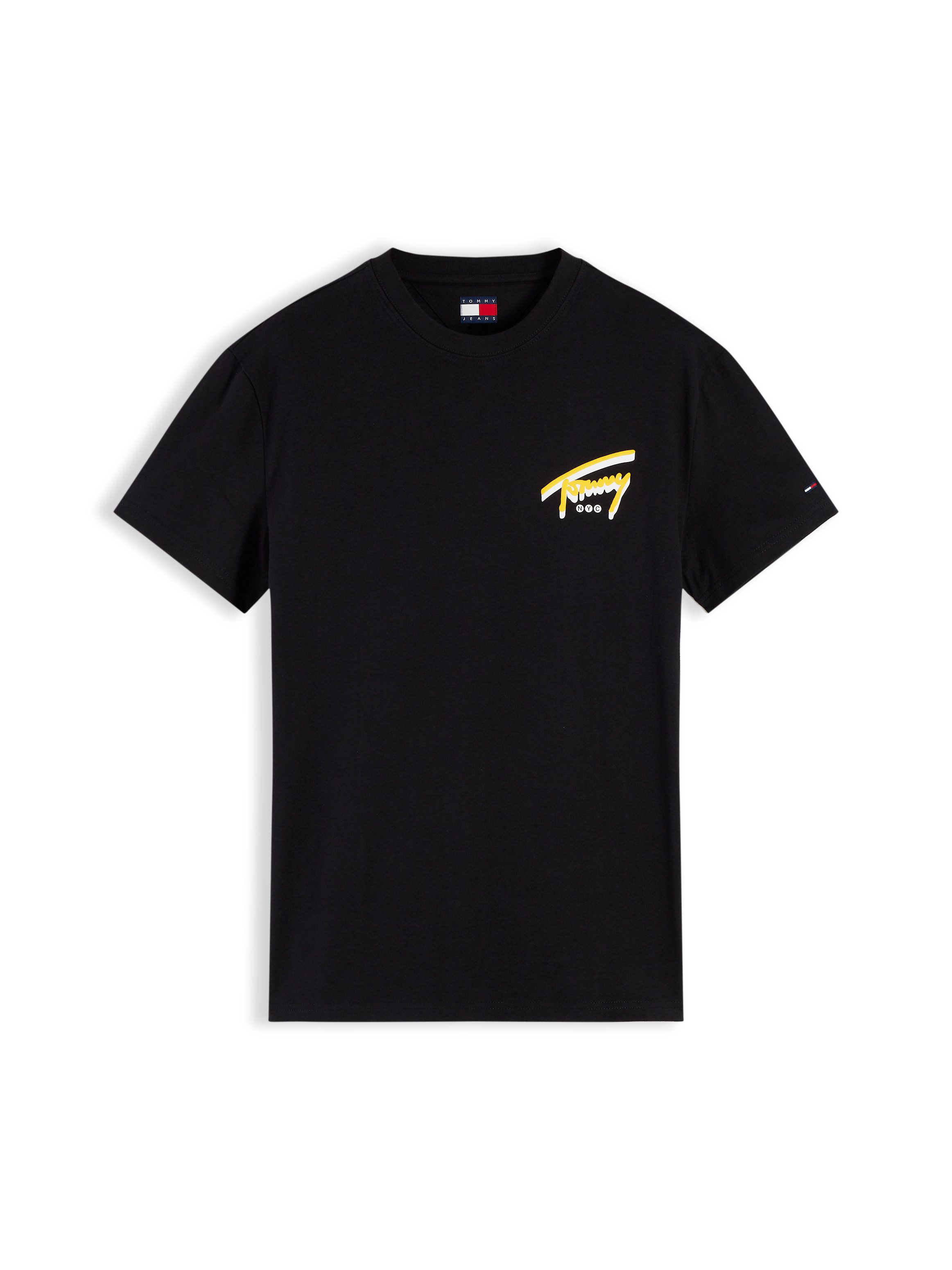 Tommy Jeans T-Shirt REGULAR SIGN BACKPRINT TEE Regular fit mit Markenprint – Bild 5 von 5