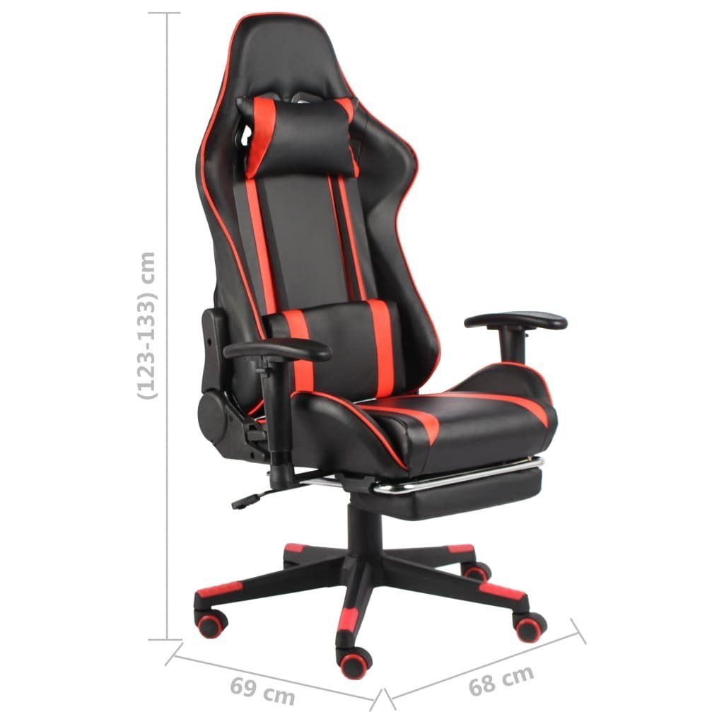 69x68x133 in (LxBxH: 3006380 Gaming-Stuhl Schwarz möbelando cm), und Rot