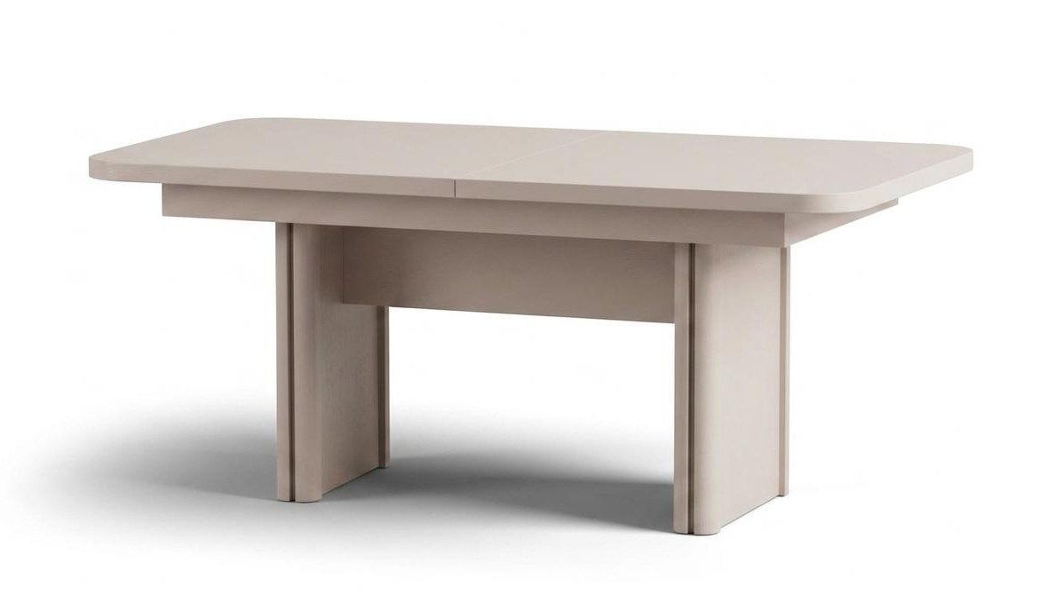 Xlmoebel Esstisch Modernes Esstisch Beige Ausziehbar Küchentisch Oval Elegante (1-tlg)