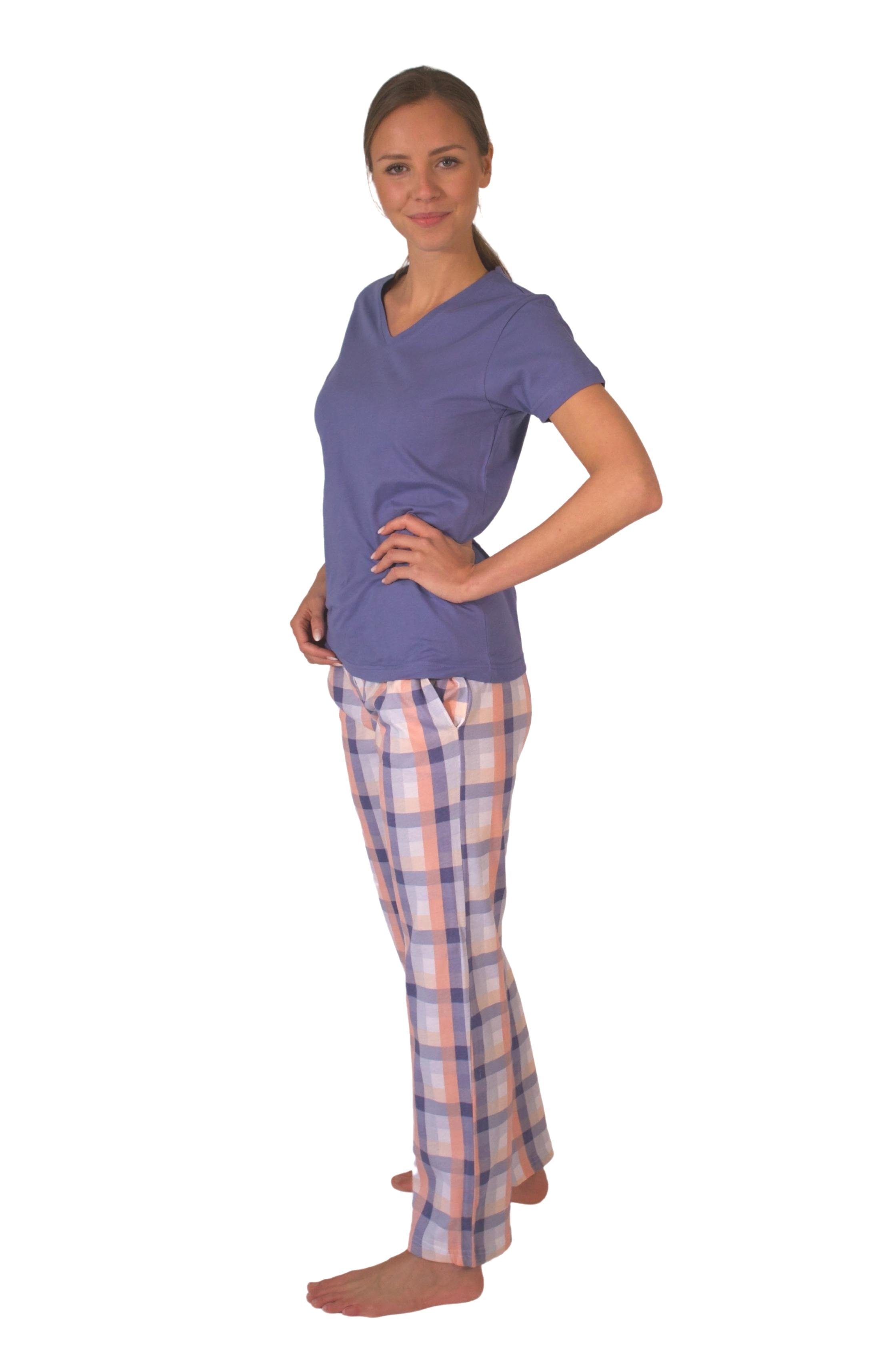 Consult-Tex Pyjama Damen Pyjama Schlafanzug SUN9 (Spar-Set) Lange Hose – Bild 4 von 5