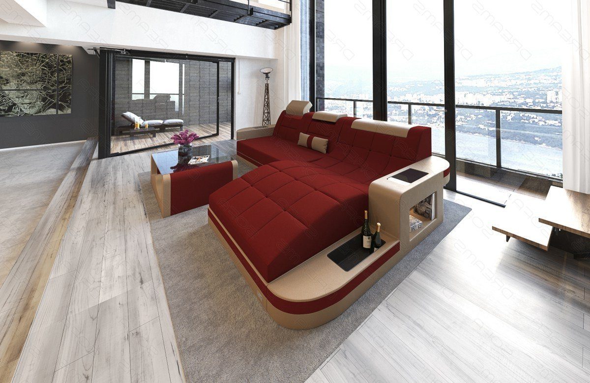 Sofa Dreams Ecksofa Polstercouch Stoffsofa Wave L Form M Mikrofaser Couch Stoff Sofa