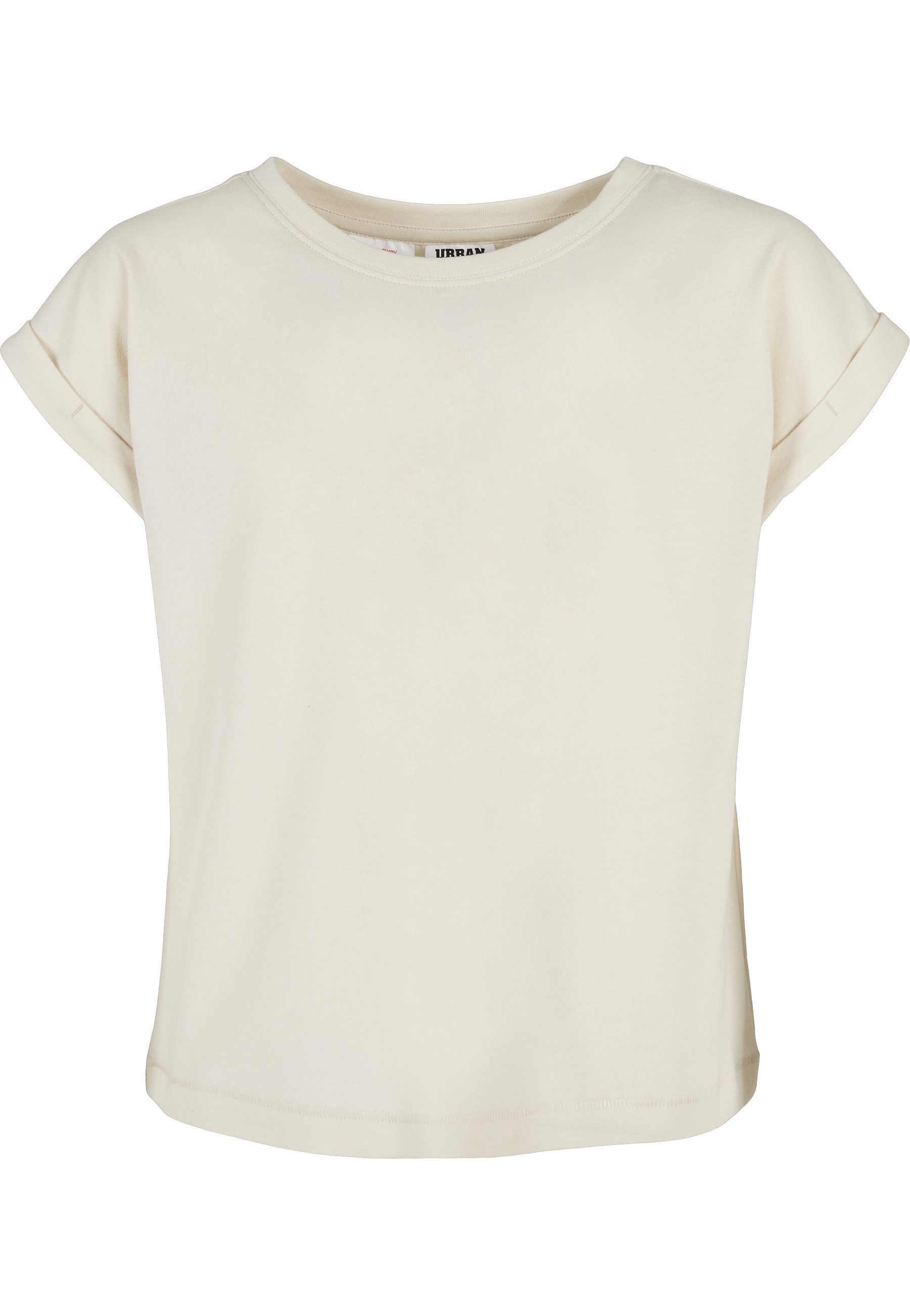T-Shirt Urban Classics Damen Girls Organic Extended Shoulder Tee