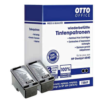 Otto Office Tintenpatrone (Doppelpack, 2-tlg., ersetzt HP »C8767EE« Nr. 339, schwarz)