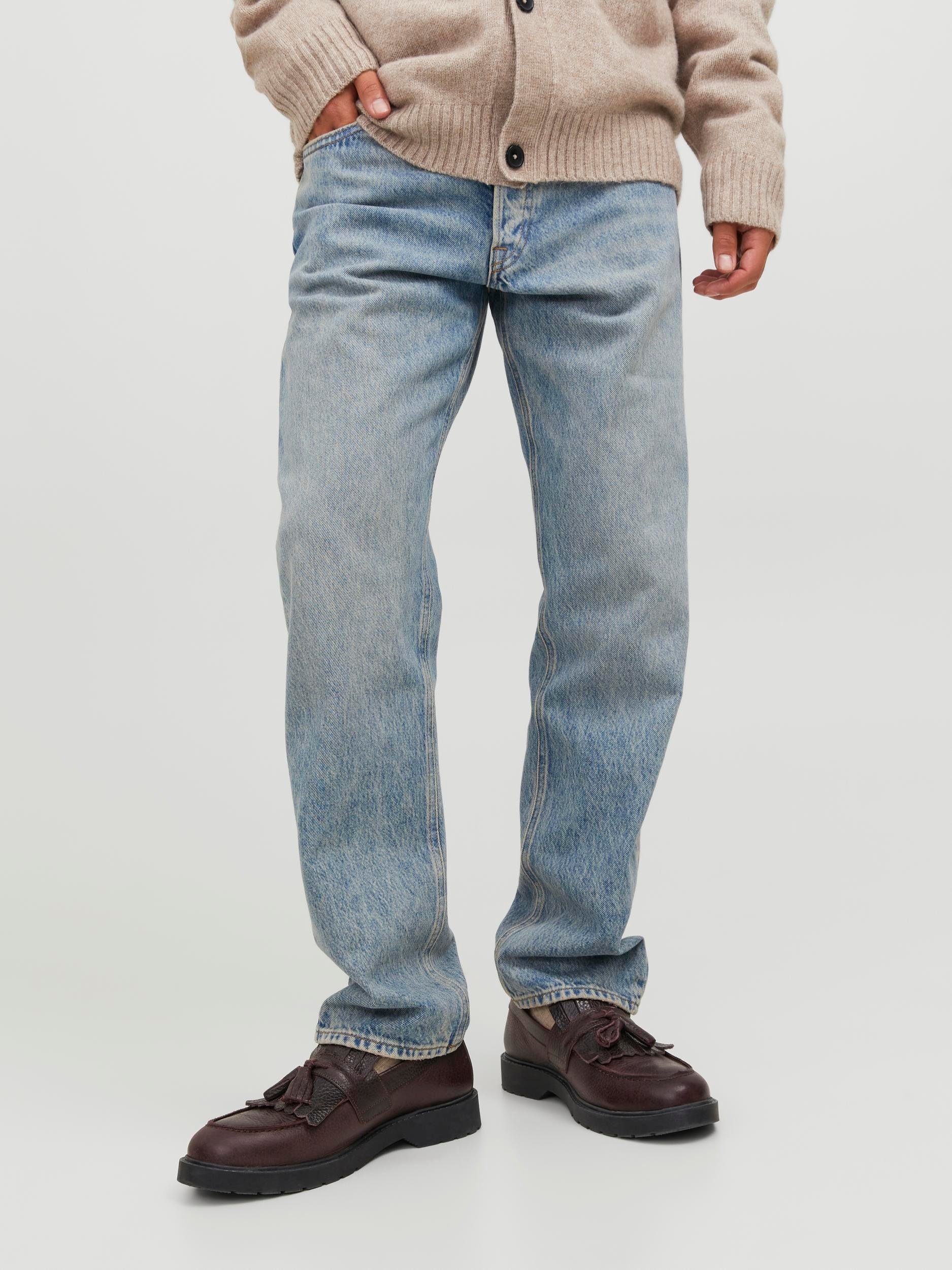 Jack & Jones Loose-fit-Jeans JJICHRIS JJORIGINAL SBD 921 SN mit Gürtelschlaufen