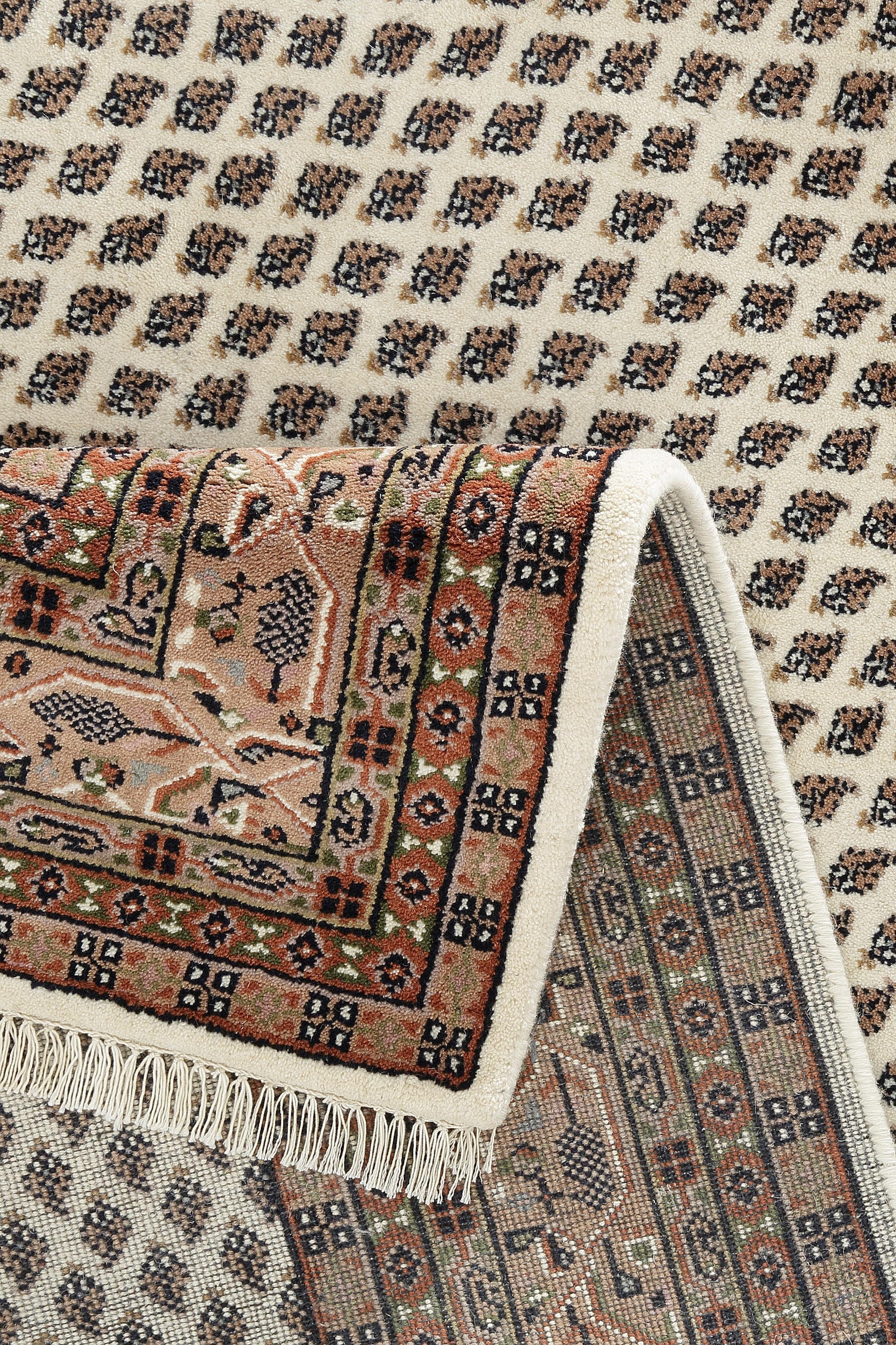 THEKO Orientteppich Chandi Mir, rechteckig, Höhe: 12 mm, reine Wolle, handgeknüpft, mit Fransen