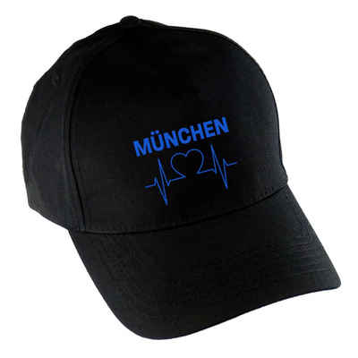 multifanshop Baseball Cap München blau - Herzschlag - Mütze