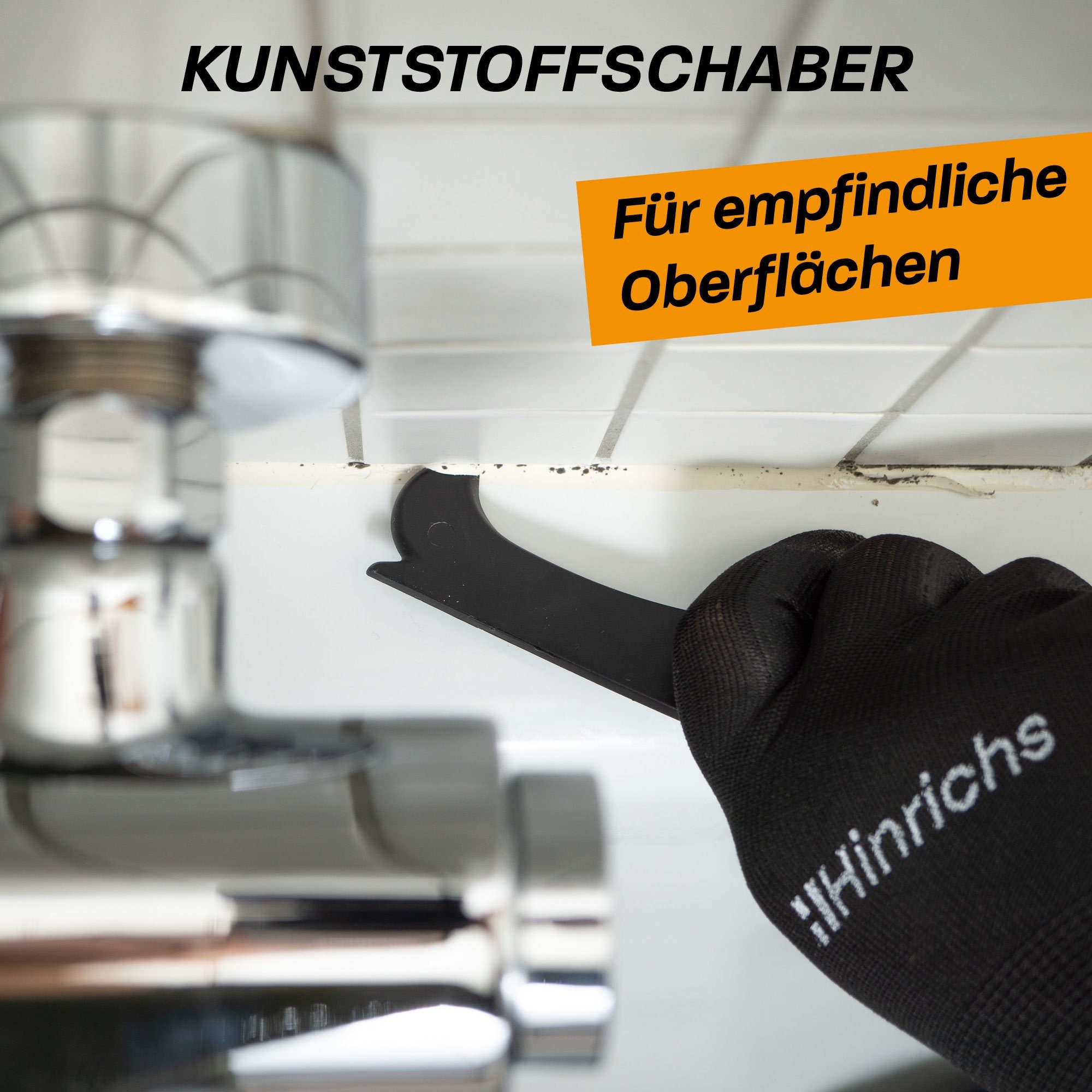 Hinrichs Multitool Silikonentferner, (Set), Fugenglätter, Werkzeug 1 3 Silikon in