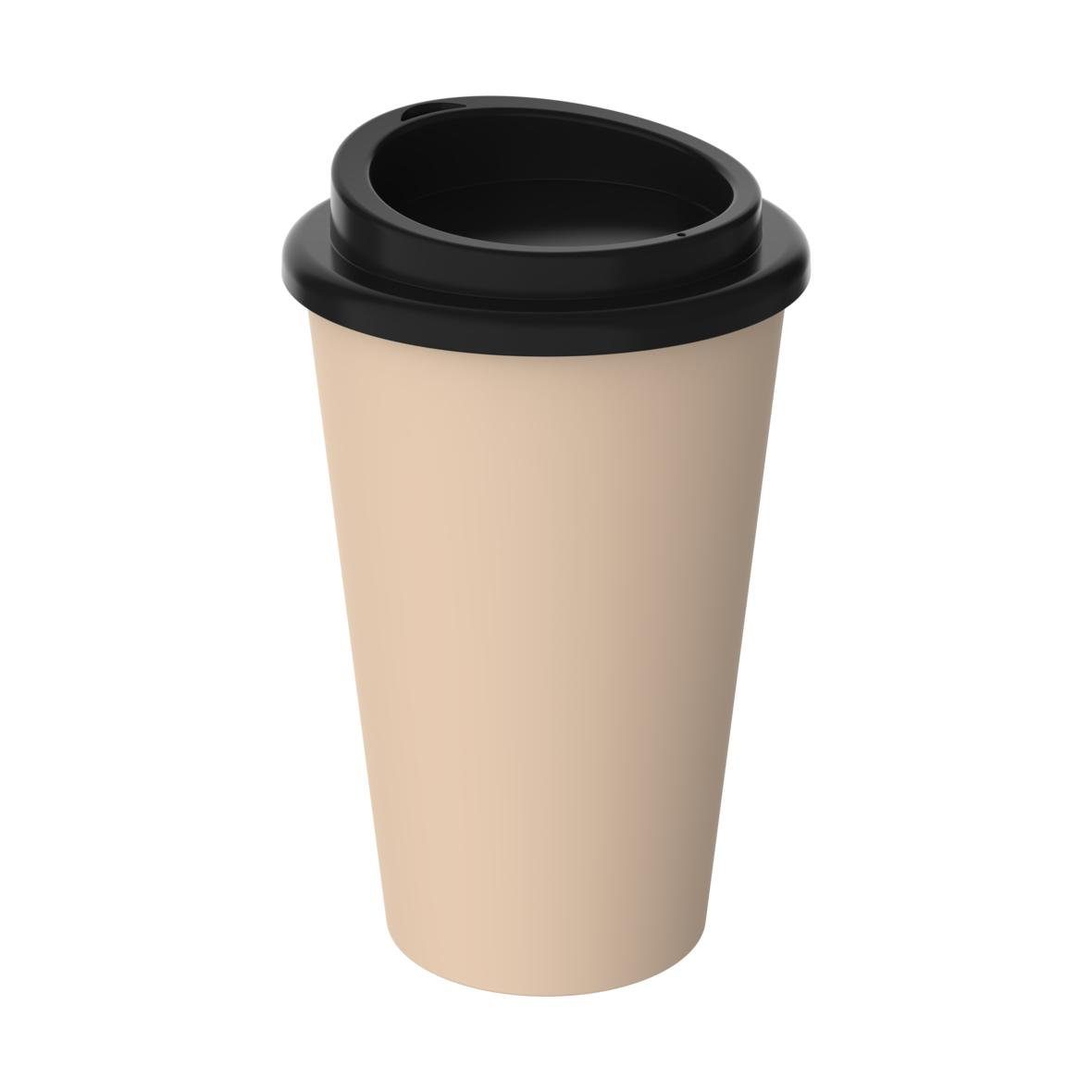 elasto Coffee-to-go-Becher 350 ml Kaffeebecher doppelwandig isolierter Becher, Isolierbecher, Teebecher, Coffee Mug, Heißgetränke, recycled Becher