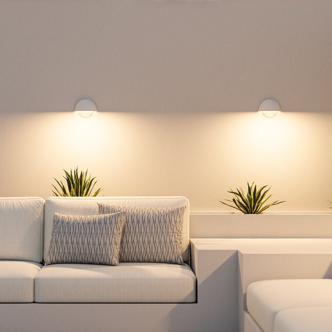 Neona LED Wandleuchte ORION Weiß, LED fest integriert, Warmweiß – Bild 4 von 5