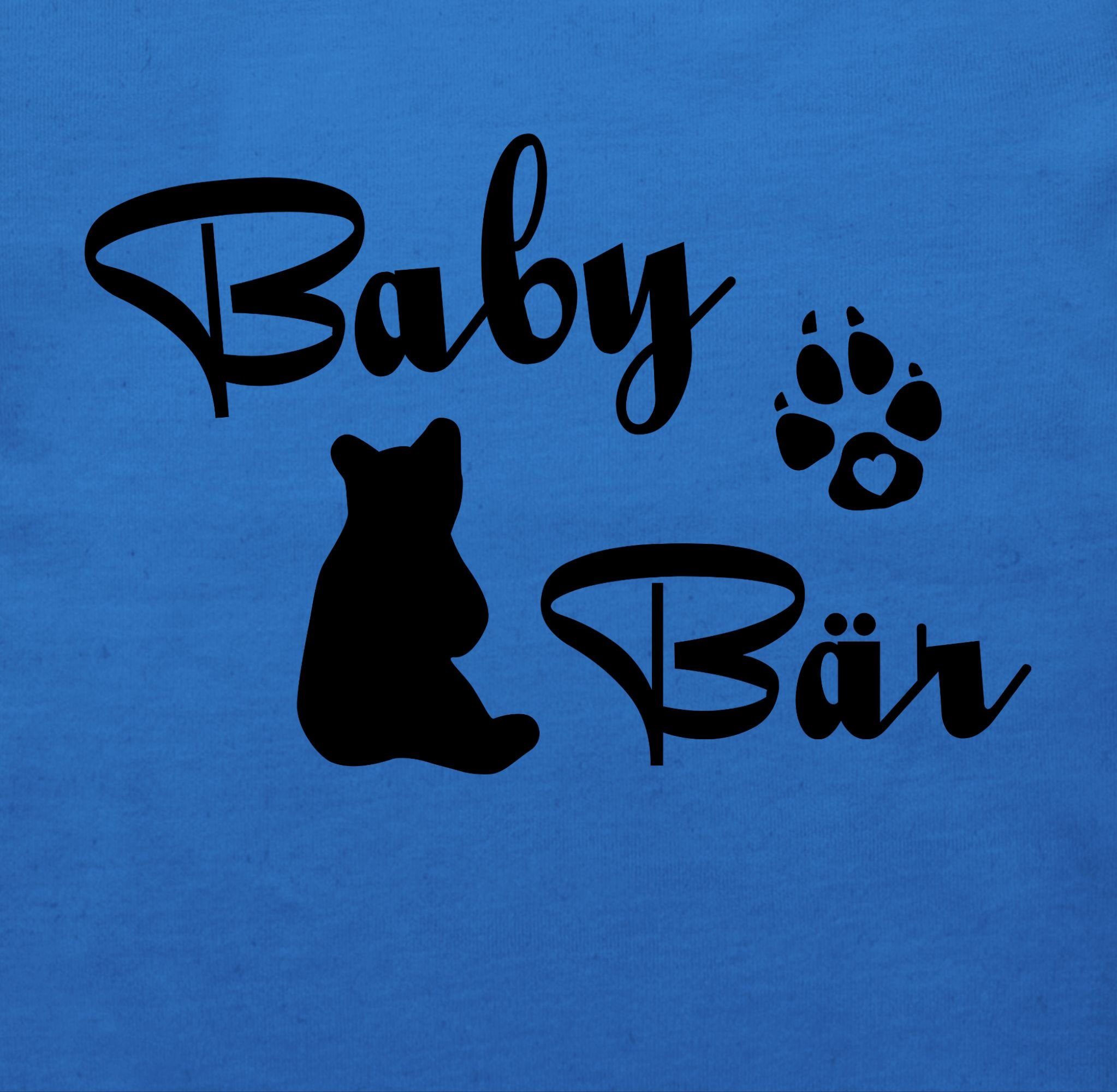Shirtracer T-Shirt Strampler 2 Lettering Mädchen Junge Royalblau & Baby Bär Baby