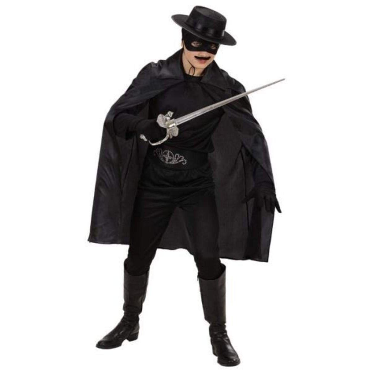 Vampir-Kostüm Widmann Schwarzer Umhang Kinder, ca. 100cm