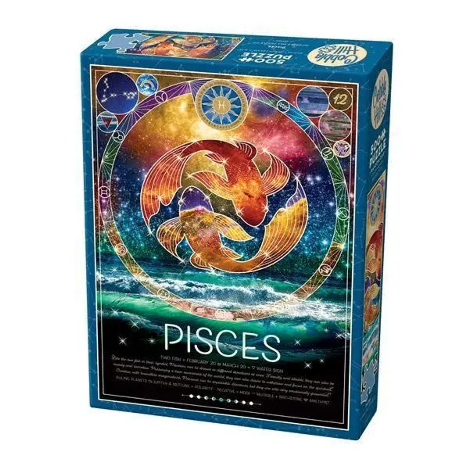 BrainBox Puzzle Sternzeichen Fische 500 Teile, 500 Puzzleteile