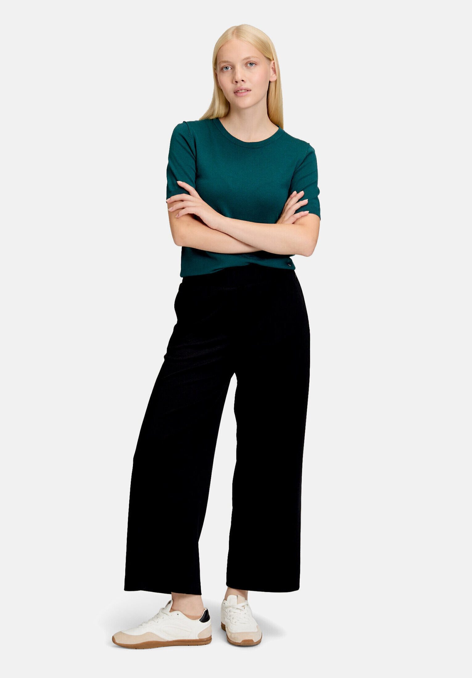 Betty&Co Kurzarmshirt Damen mit Rundhalsausschnitt (1-tlg)