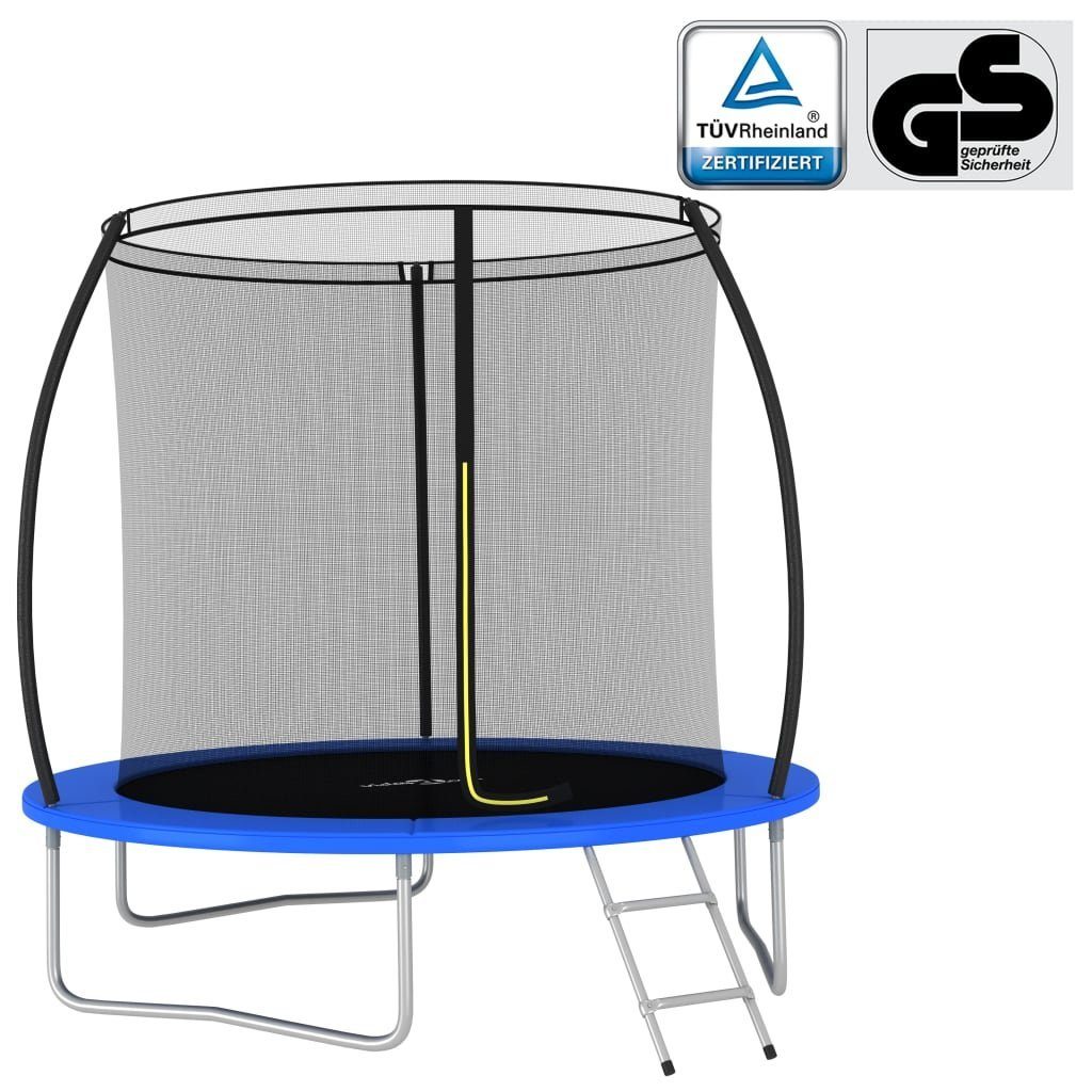 vidaXL Steckdose Trampolin-Set Rund kg 244×55 100 cm