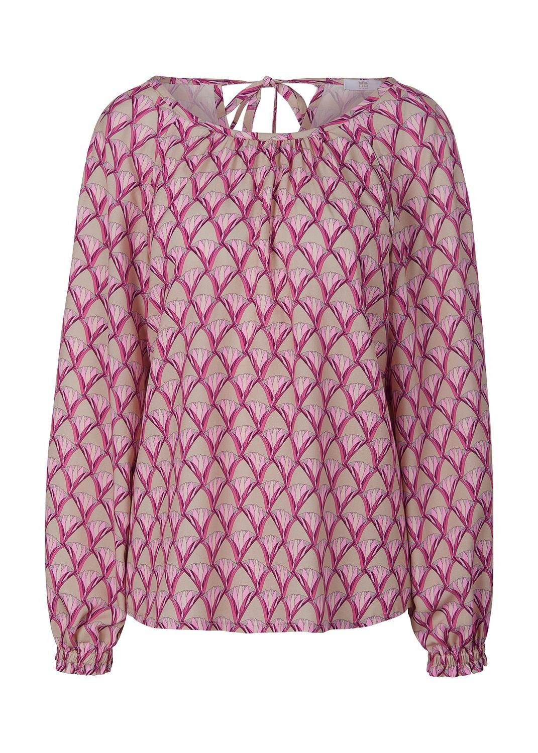 Riani Blusenshirt Bluse, cosmic pink patterned