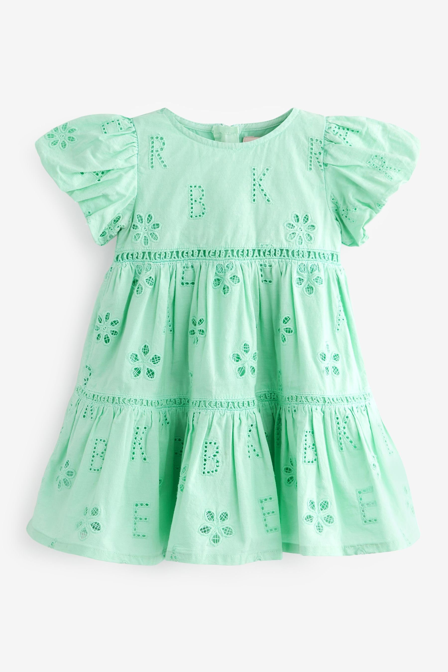 Baker by Sommerkleid Baker Lochstickerei Baker (1-tlg) Mint Baker Green Ted Logo-Kleid mit Ted by