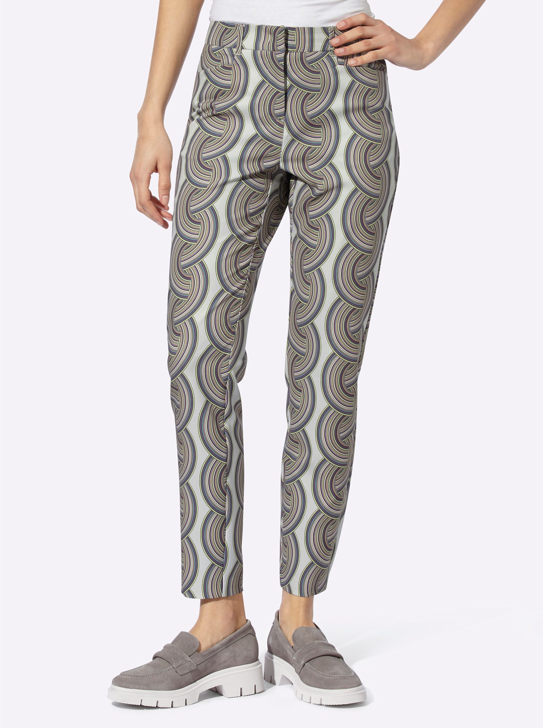 heine Jerseyhose Druck-Hose Innenbeinlänge ca.71 cm günstig online kaufen
