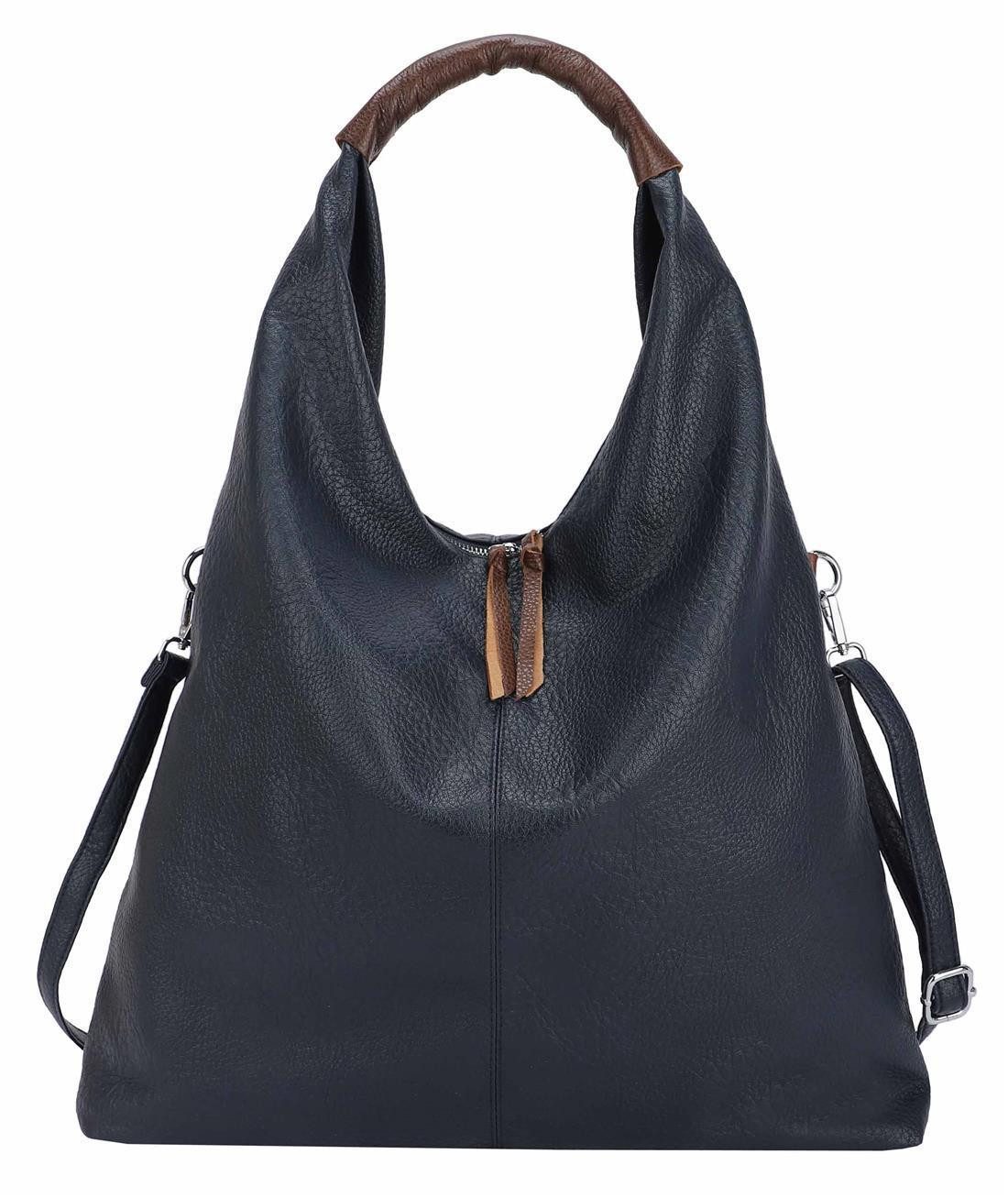 ITALYSHOP24 Schultertasche XXL Damen Tasche Shopper günstig online kaufen