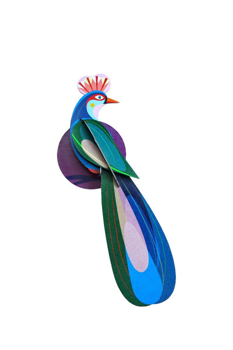 studio ROOF Wanddekoobjekt 3D Paradiesvogel Banda günstig online kaufen