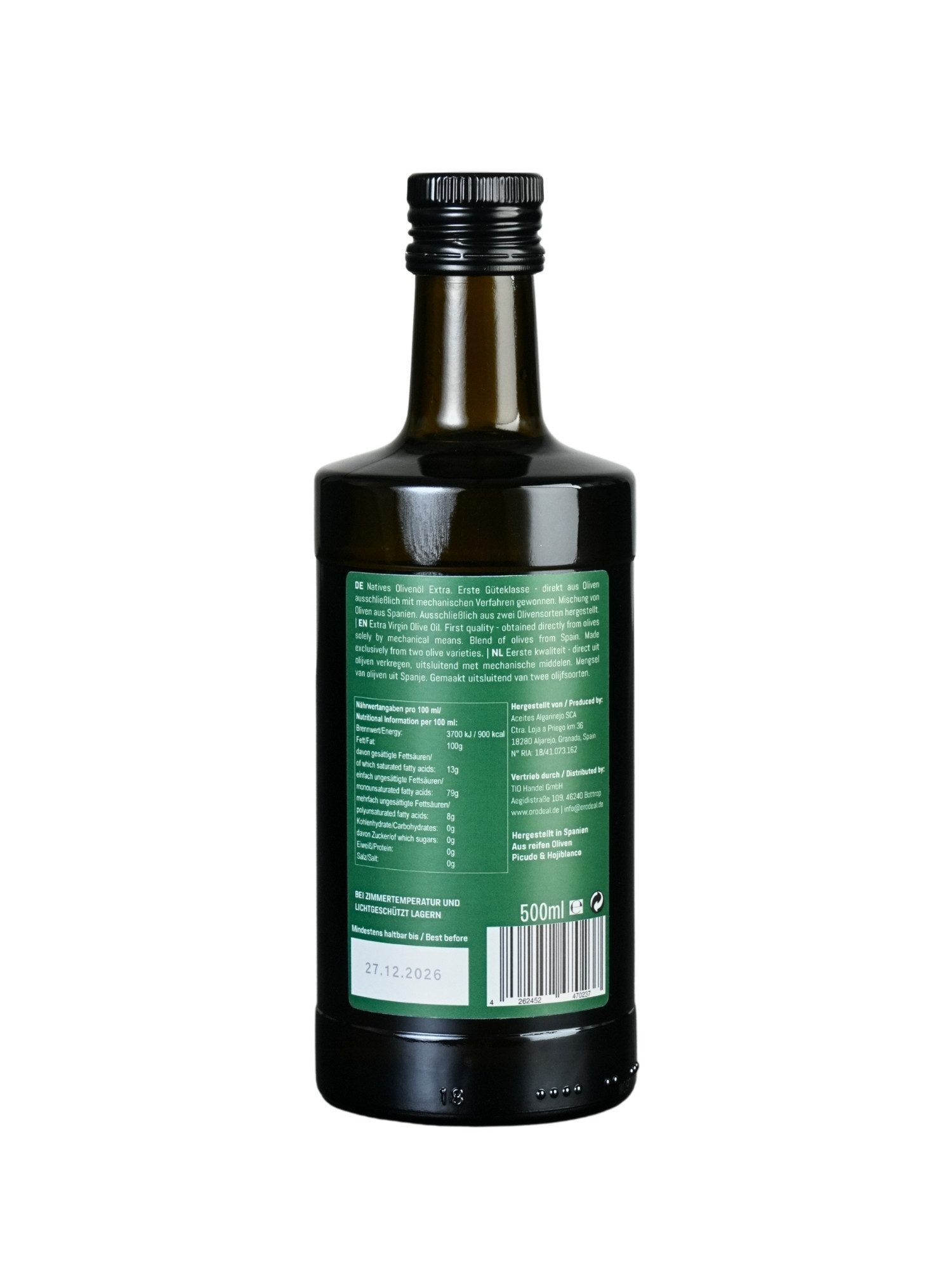 Gourmenos Speiseöl Gourmenos Olivenöl Erste Güteklasse, Kaltgepresst, 0,1% Säuregehalt, 1 x 5 l, 1 St., Kaltgepresst, 0,1% Säuregehalt, Hoher Polyphenolgehalt