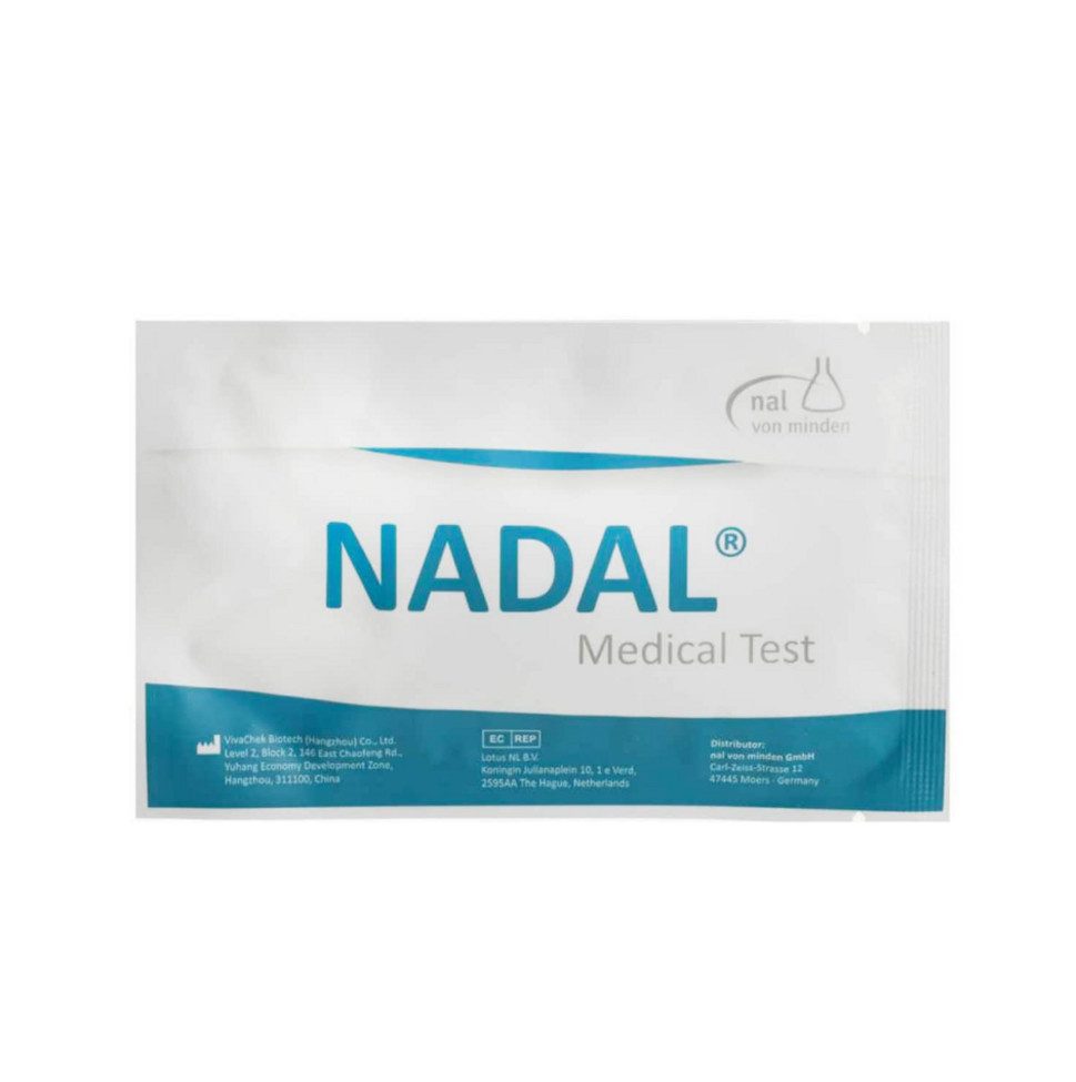 nal von minden GmbH Influenza-Schnelltest NADAL SARS-CoV-2/Influenza A+B/RSV Ag, Spar-Set, 20-tlg., Schnelles Ergebnis, Kombitest zum Nachweis von SARS-CoV-2, Influenza A/B und RSV