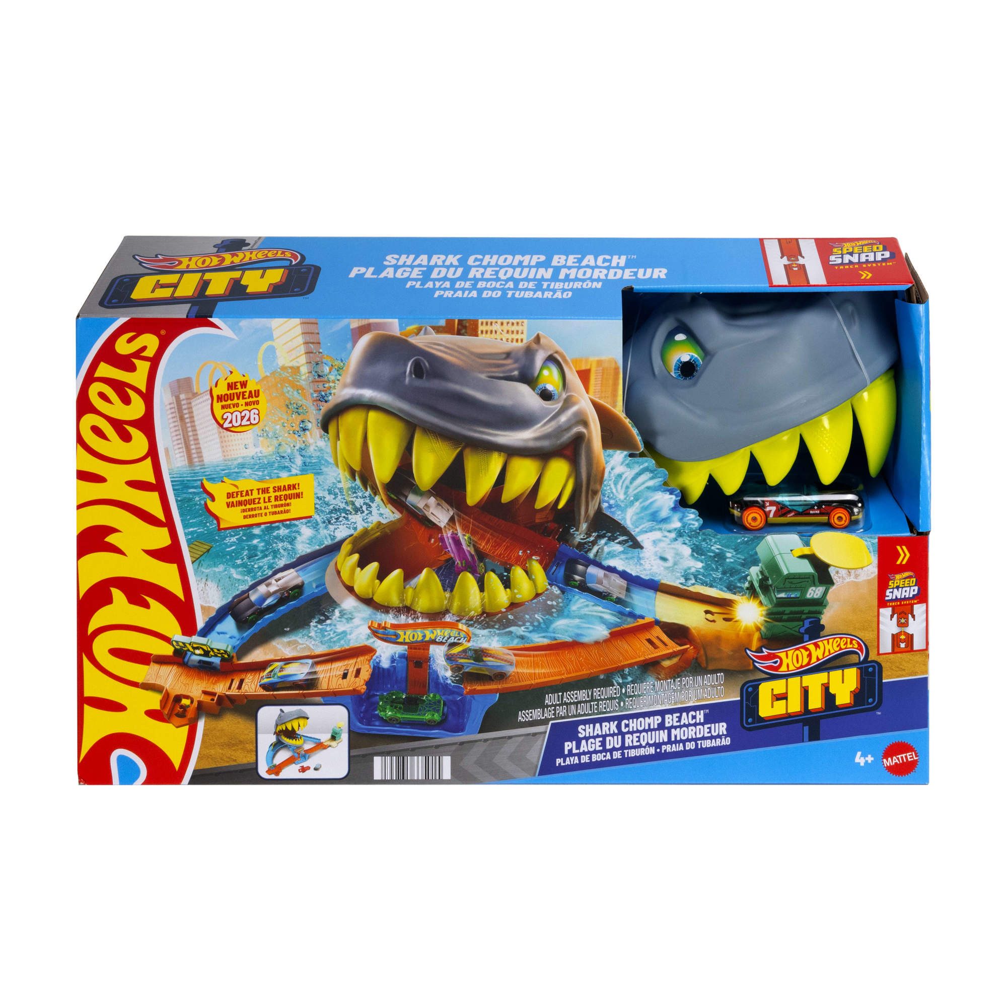 Hot Wheels Autorennbahn Hot Wheels City Shark Beach