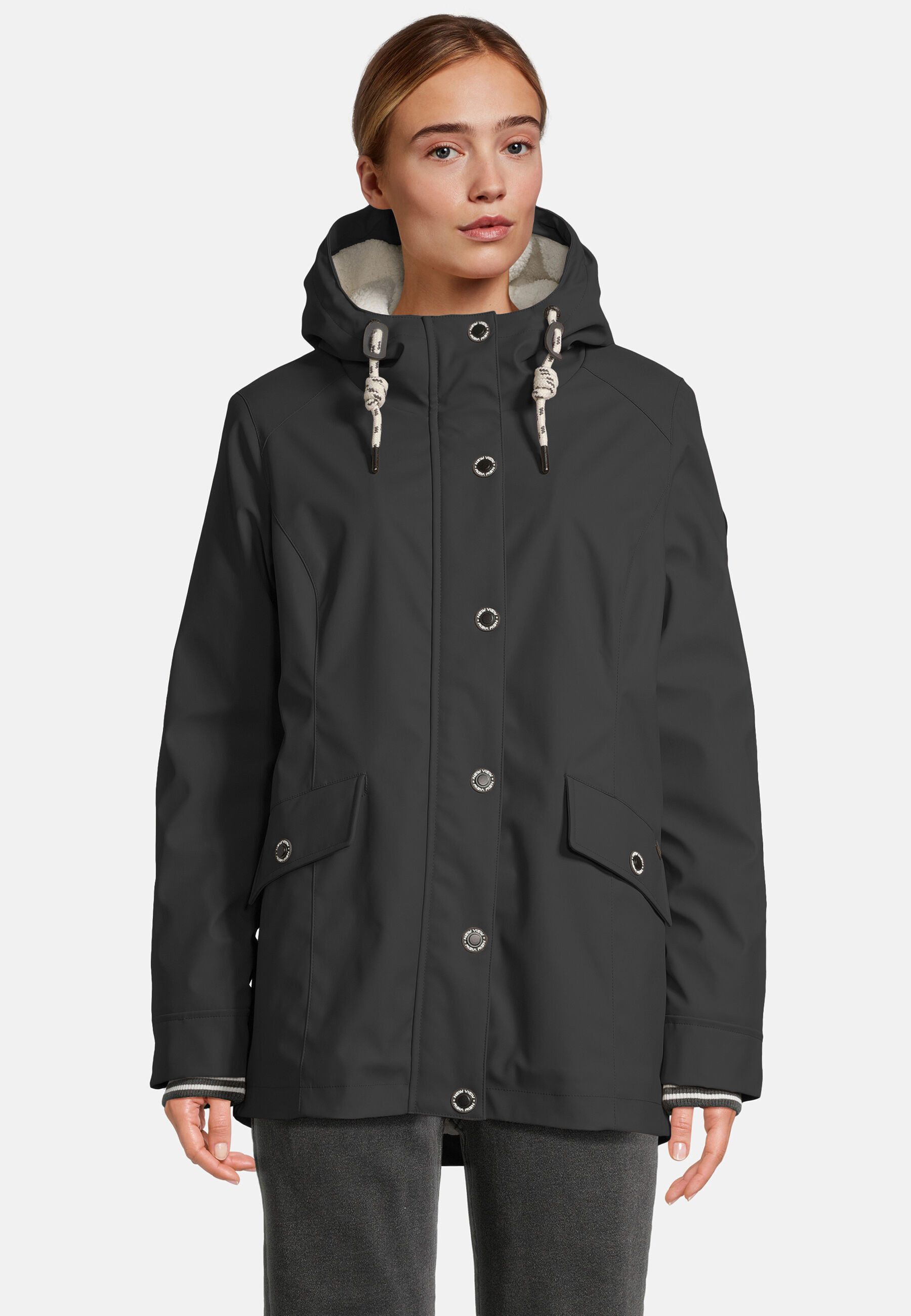 New View Regenjacke Lara mit weitenregulierbarer Kapuze günstig online kaufen