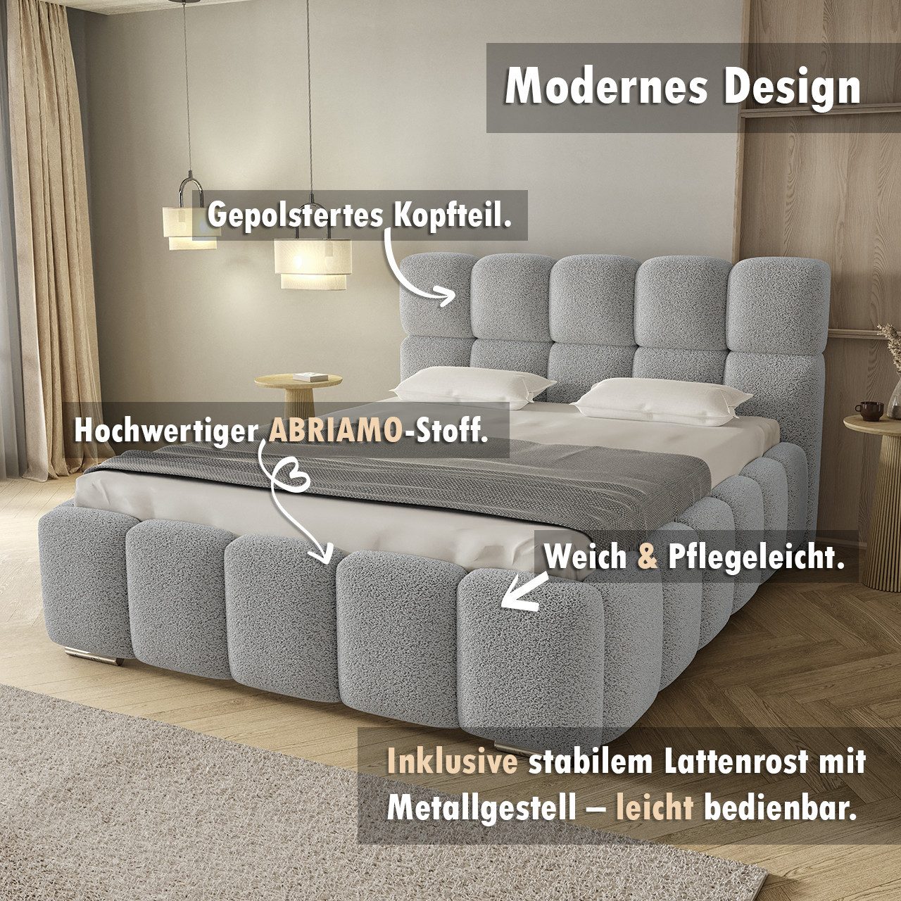thematys Polsterbett 140x200 160x200 180x200 200x200cm günstig online kaufen