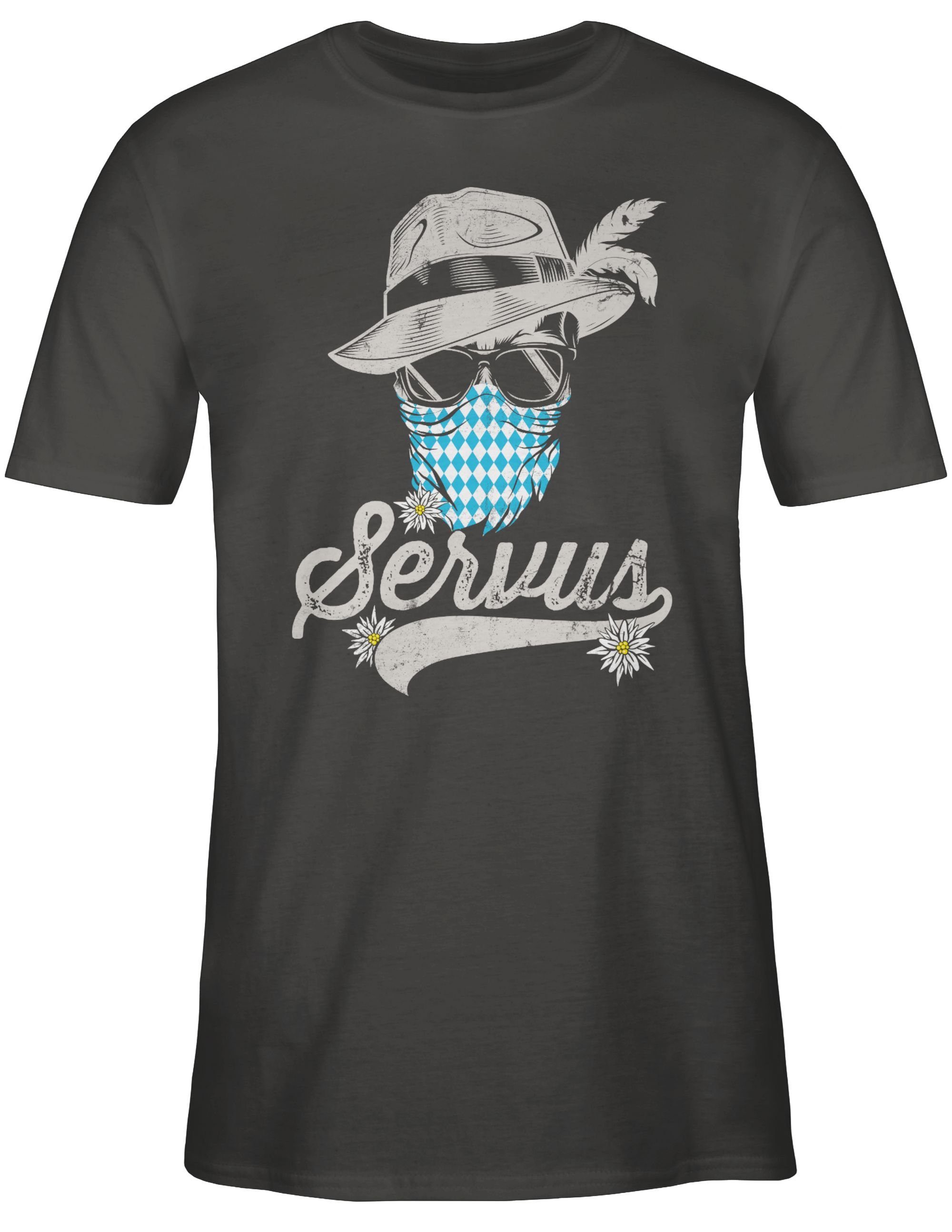 Shirtracer T-Shirt Servus Totenkopf Bayern Edelweiß günstig online kaufen