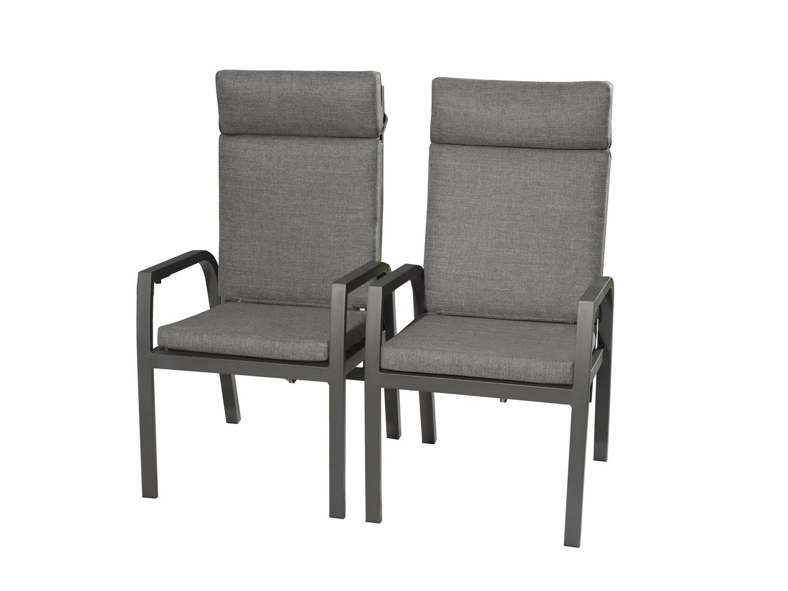 bellavista Home&Garden® Gartensessel 2er Set Aluminium Gartensessel