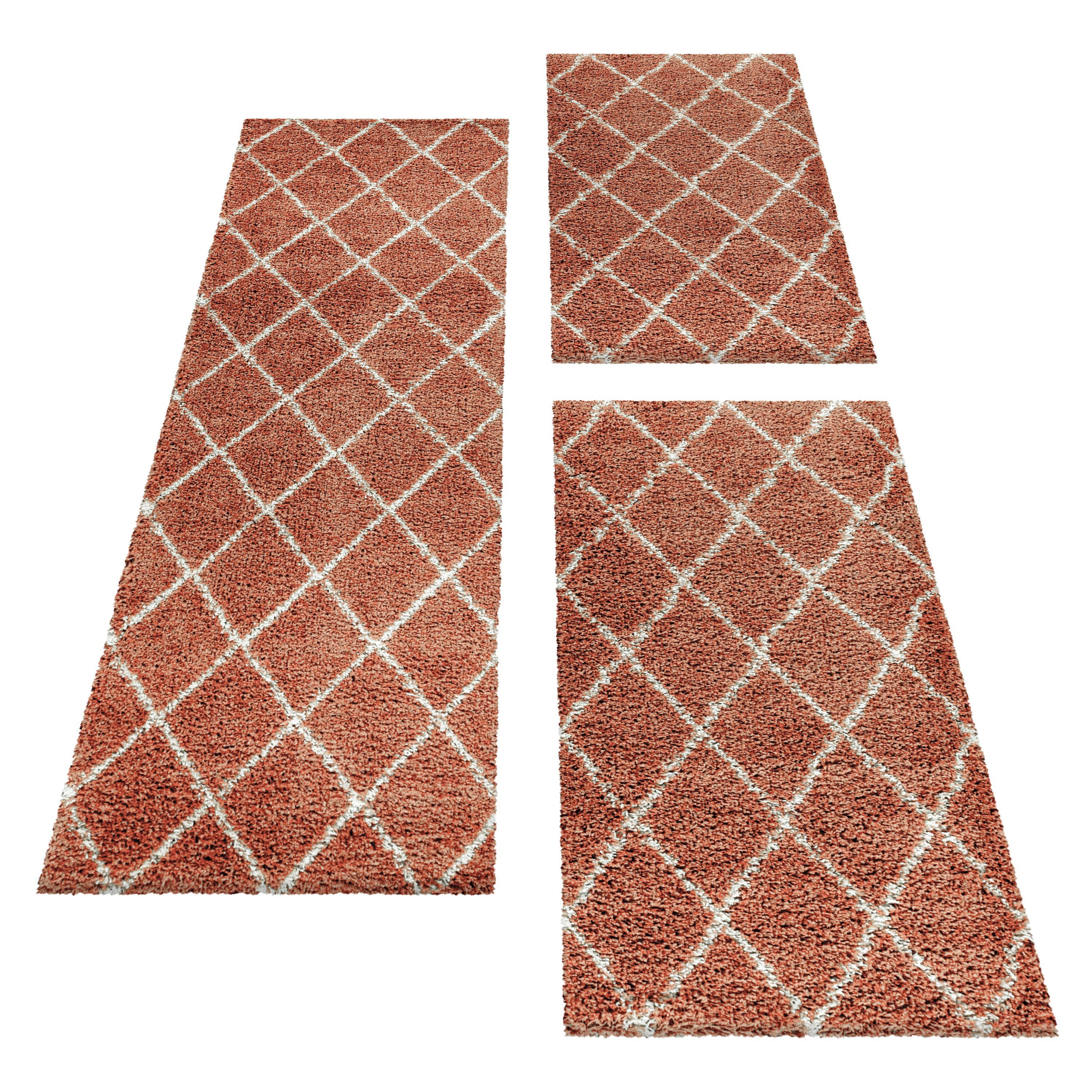 Carpettex Hochflor-Bettumrandung Geometrisch Design, Höhe 30 günstig online kaufen