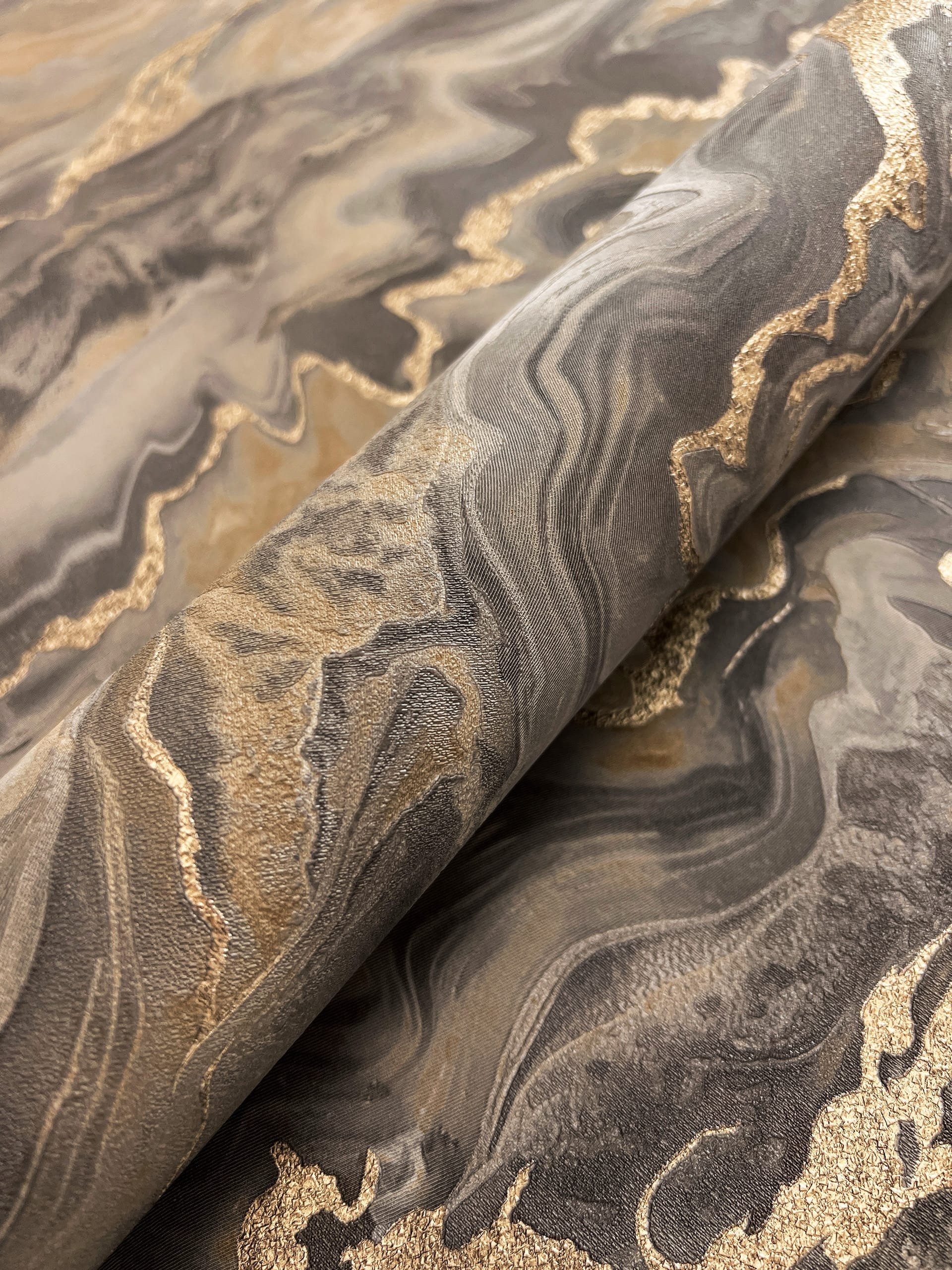 Newroom Vliestapete, Taupe Tapete Modern Marmor - Mustertapete Marmoroptik günstig online kaufen