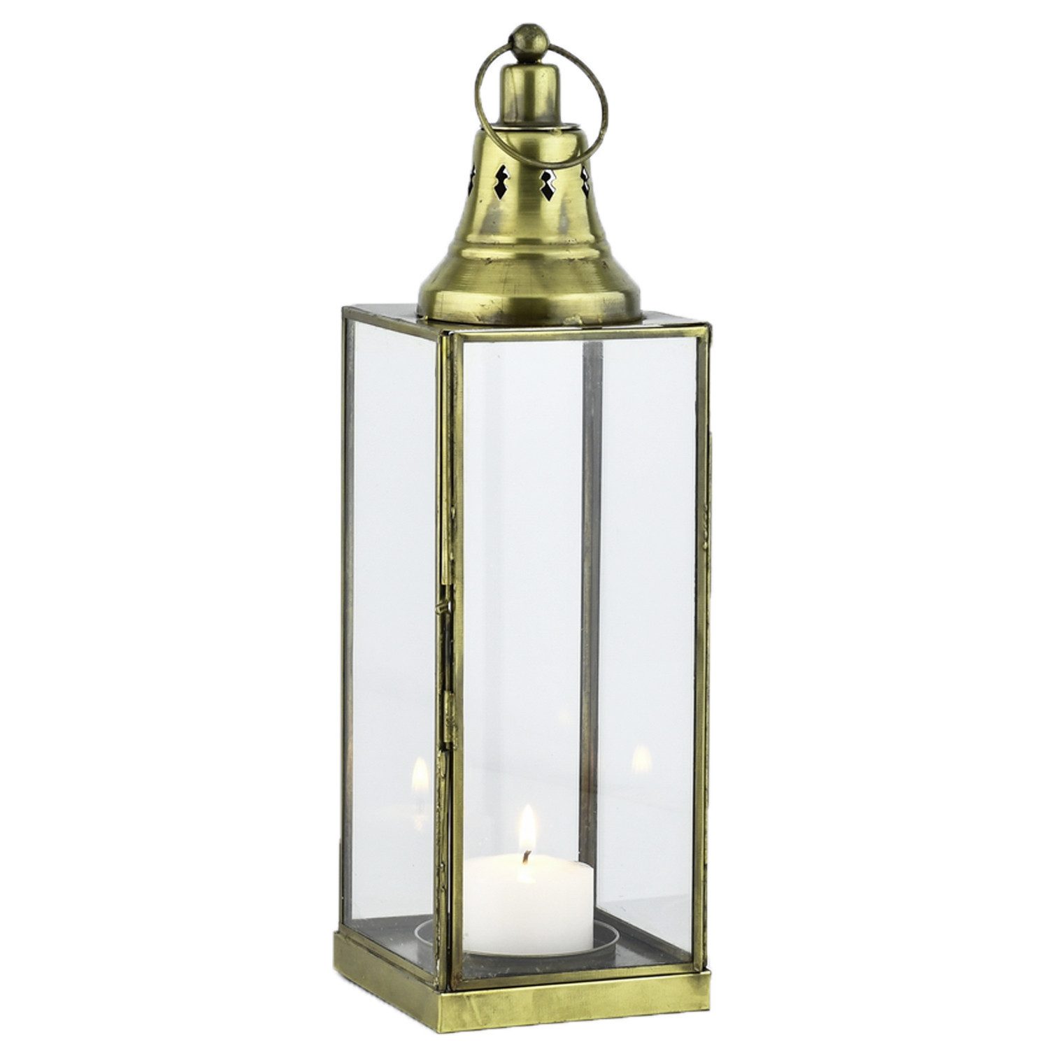 Teelichthalter Vintage Deko Teelichthalter Laterne Windlicht Kerzenhalter Leron Klar