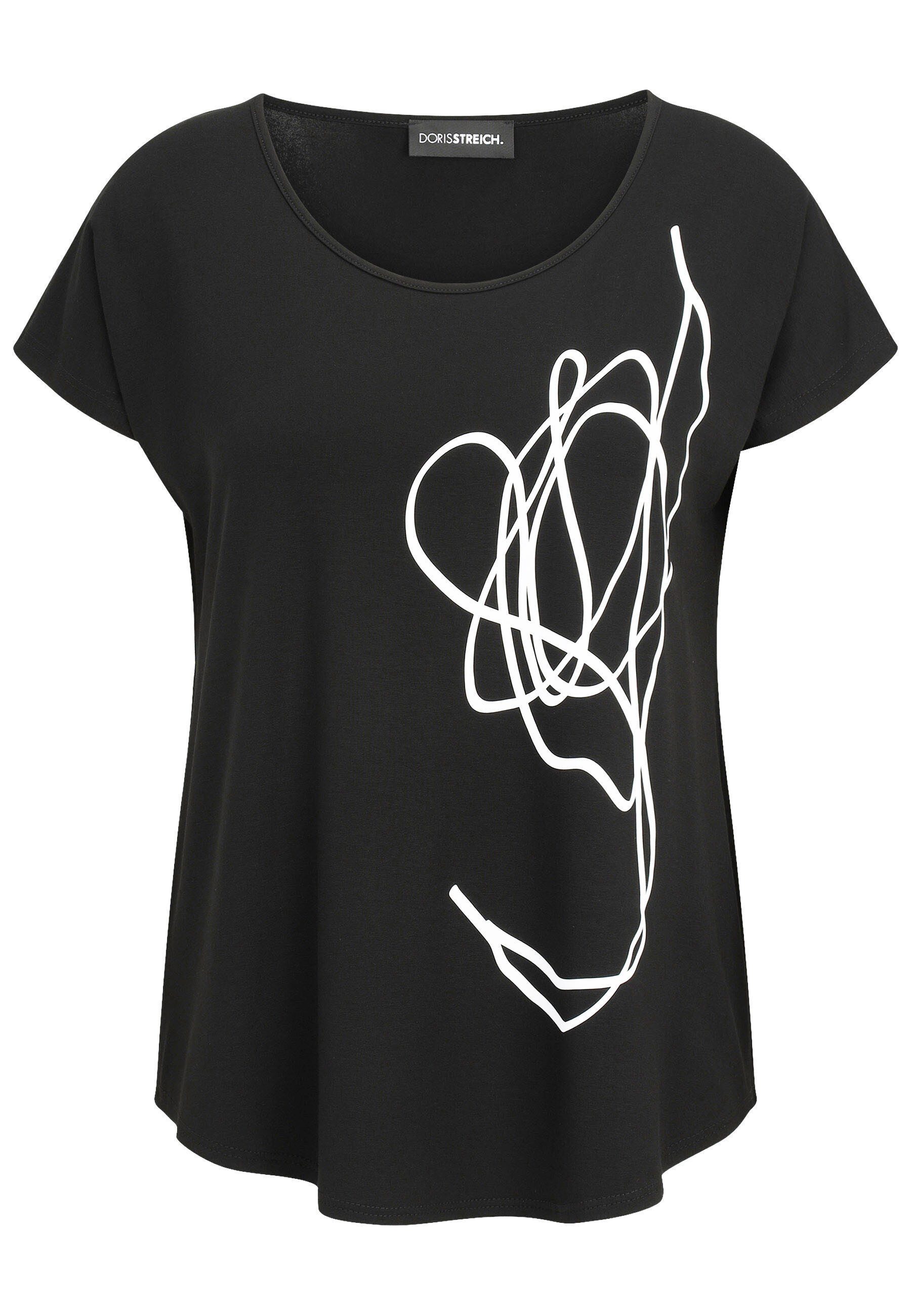 Doris Streich Rundhalsshirt (1-tlg) mit dekorativem Grafik-Motiv