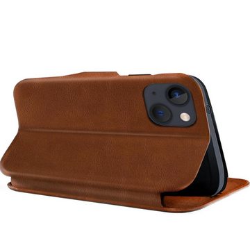 CoolGadget Handyhülle Business Premium Hülle Für iPhone 14 6,1 Zoll, Handy Tasche mit Kartenfach für Apple iPhone 14 Schutzhülle