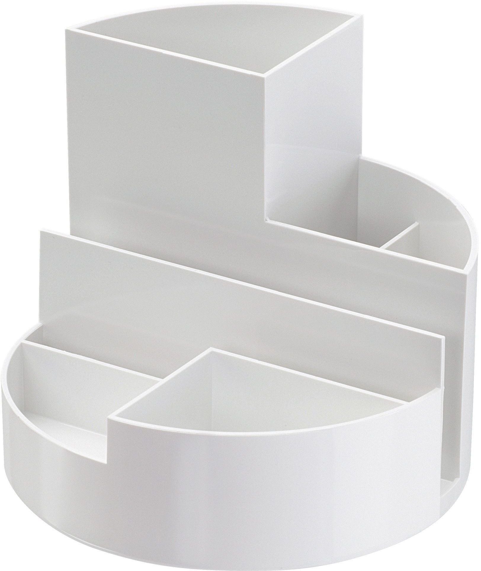 MAUL Tischaufsatz Rundbox RC Durchmesser 14cm Höhe 12,5cm weiß